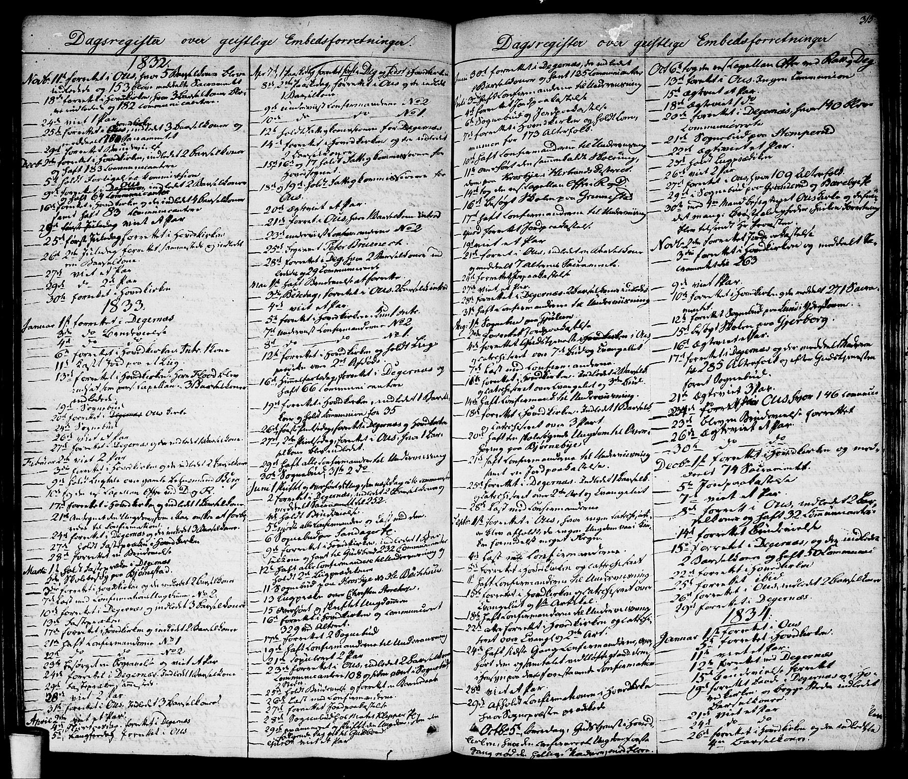 Rakkestad prestekontor Kirkebøker, SAO/A-2008/F/Fa/L0007: Parish register (official) no. I 7, 1825-1841, p. 315