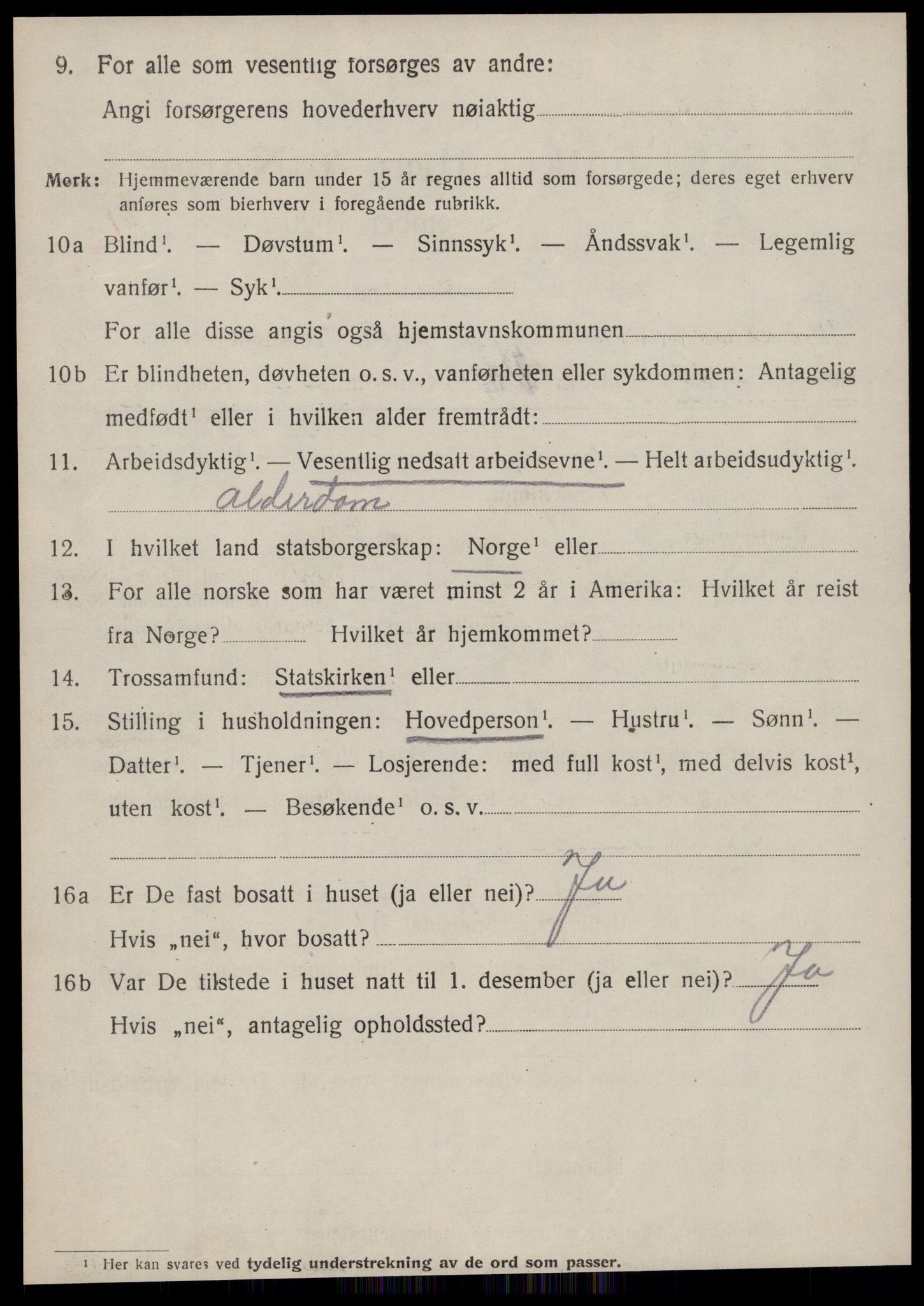 SAT, 1920 census for Hjørundfjord, 1920, p. 3870