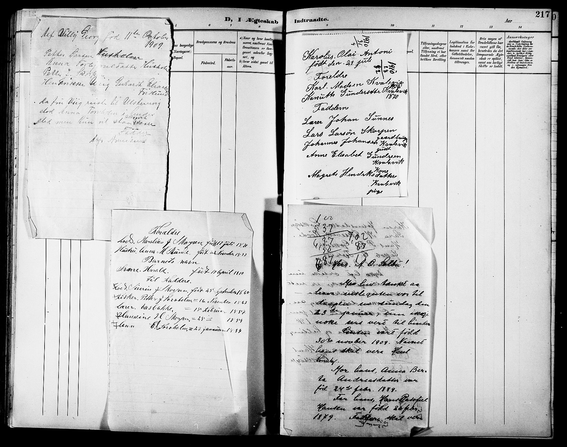 Ministerialprotokoller, klokkerbøker og fødselsregistre - Møre og Romsdal, AV/SAT-A-1454/507/L0082: Parish register (copy) no. 507C05, 1896-1914, p. 217