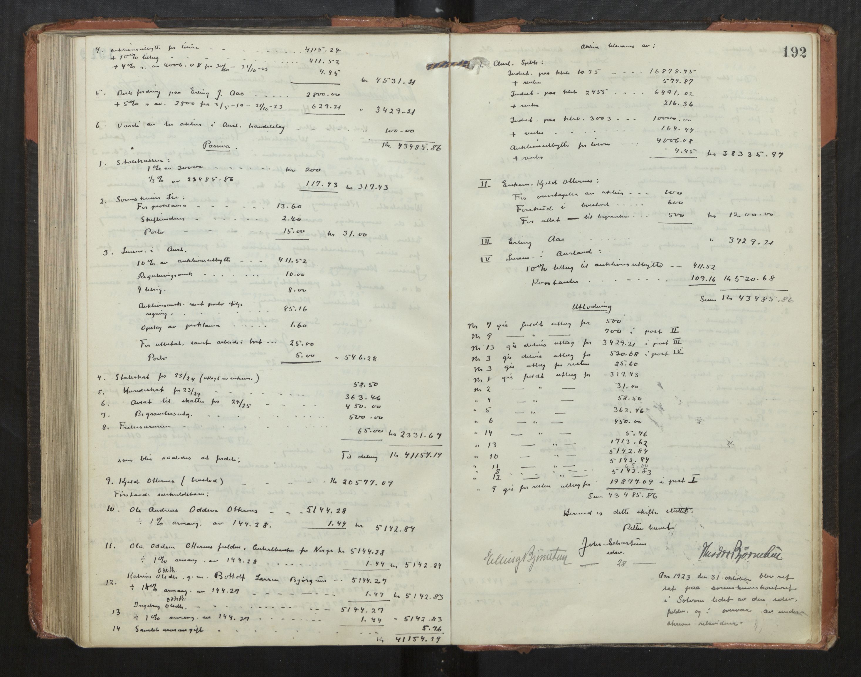 Indre Sogn tingrett, AV/SAB-A-3301/1/H/Hd/L0008: Skifteutlodningsprotokoll 8, 1912-1923, p. 191b-192a