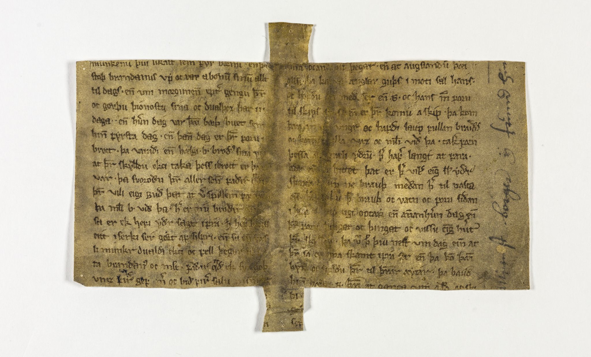 Riksarkivets diplomsamling, AV/RA-EA-5965/F26/L0006: Norrøne membranfragmenter bestand 67-87, 1100-1536, p. 29