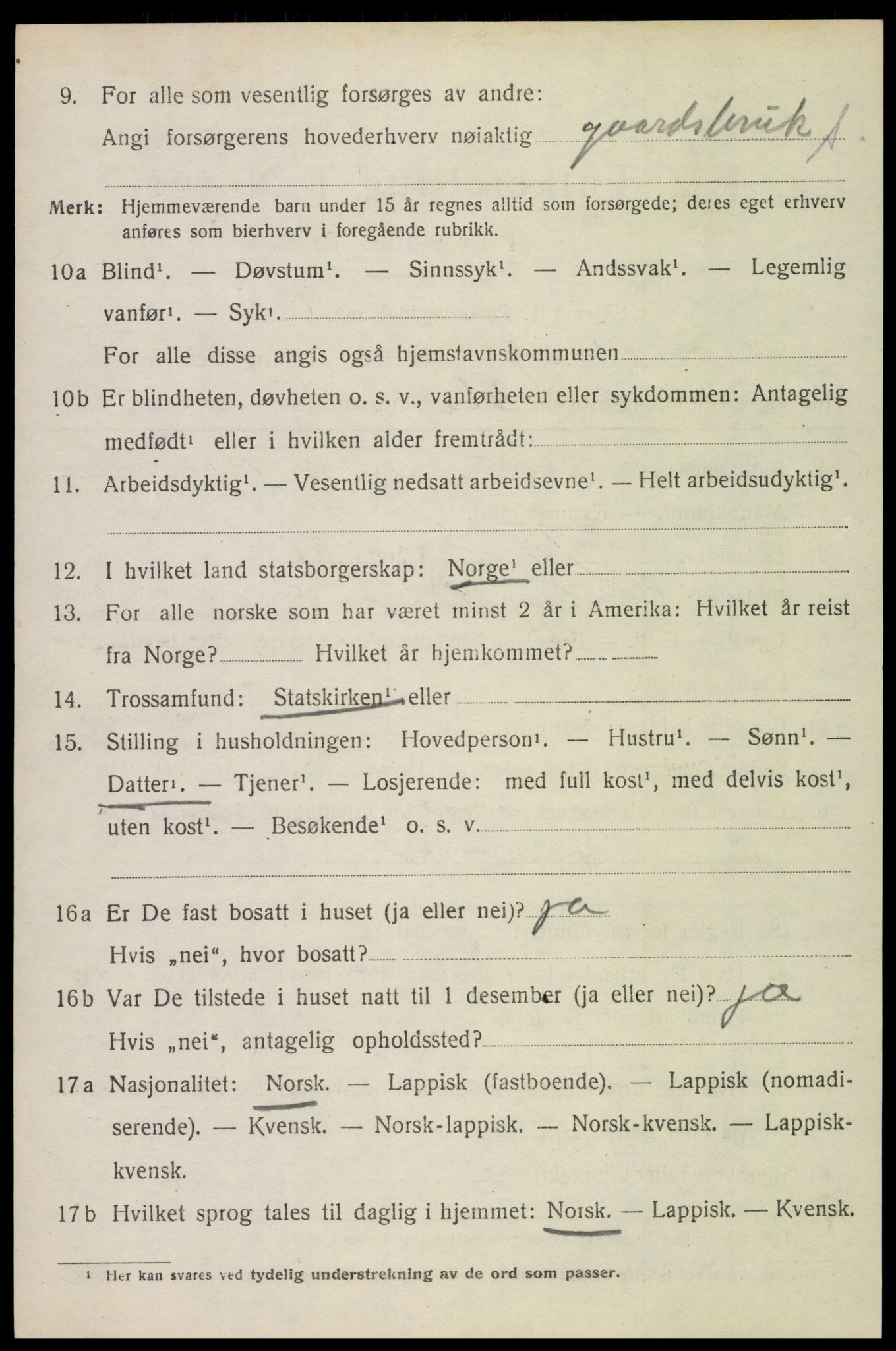 SAT, 1920 census for Borge, 1920, p. 4280