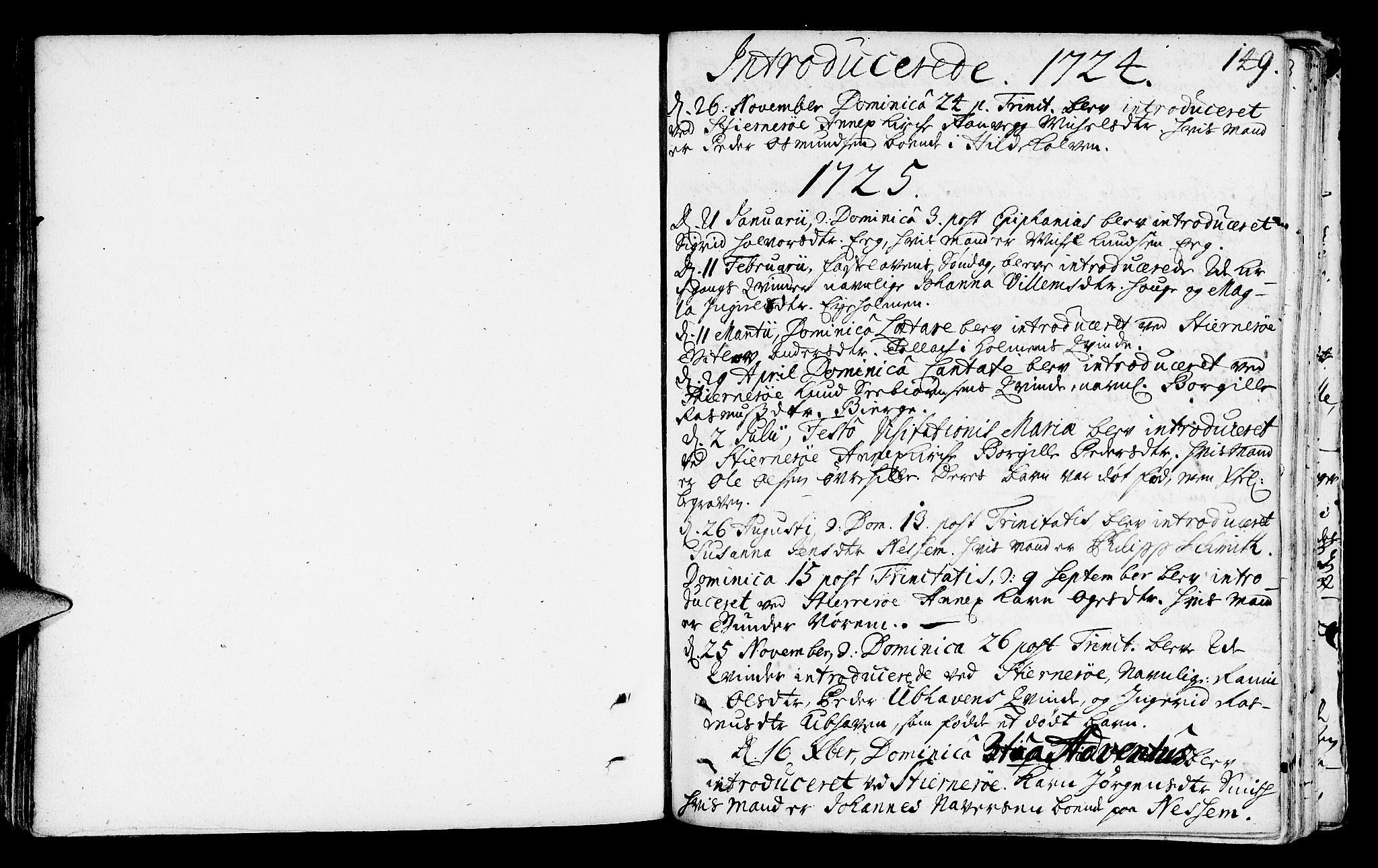 Nedstrand sokneprestkontor, SAST/A-101841/01/IV: Parish register (official) no. A 1 /2, 1724-1740, p. 149