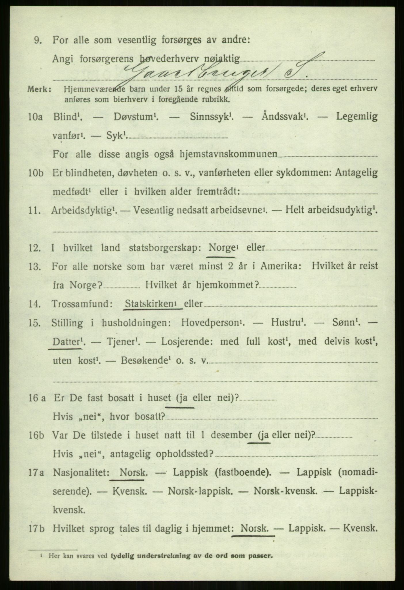 SATØ, 1920 census for Tromsøysund, 1920, p. 11285