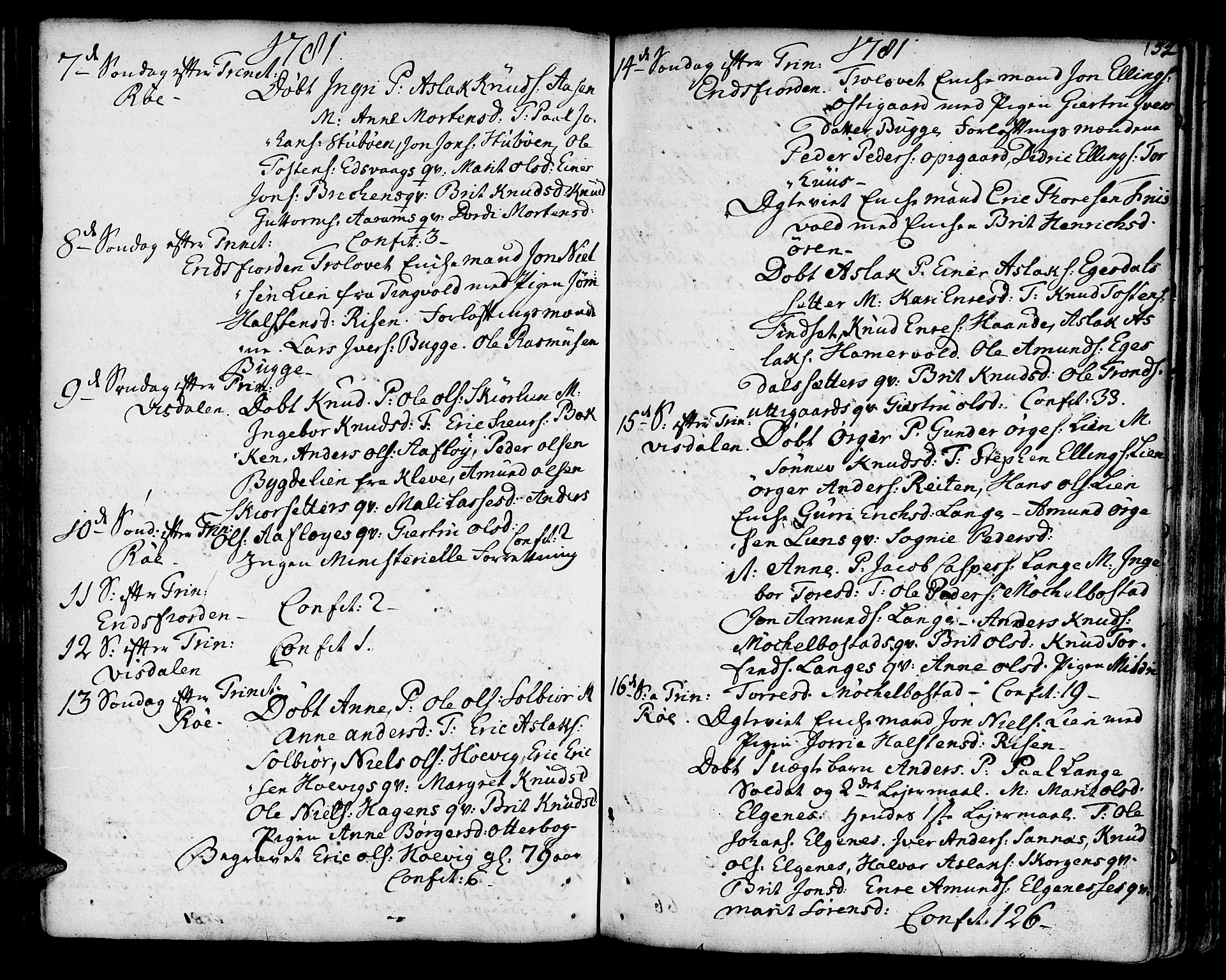 Ministerialprotokoller, klokkerbøker og fødselsregistre - Møre og Romsdal, AV/SAT-A-1454/551/L0621: Parish register (official) no. 551A01, 1757-1803, p. 152