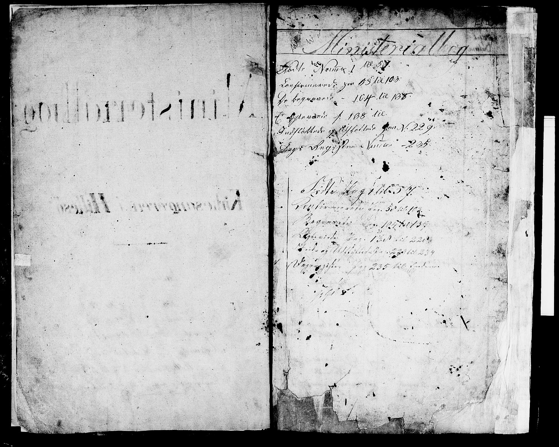 Lenvik sokneprestembete, AV/SATØ-S-1310/H/Ha/Hab/L0018klokker: Parish register (copy) no. 18, 1838-1854, p. 1