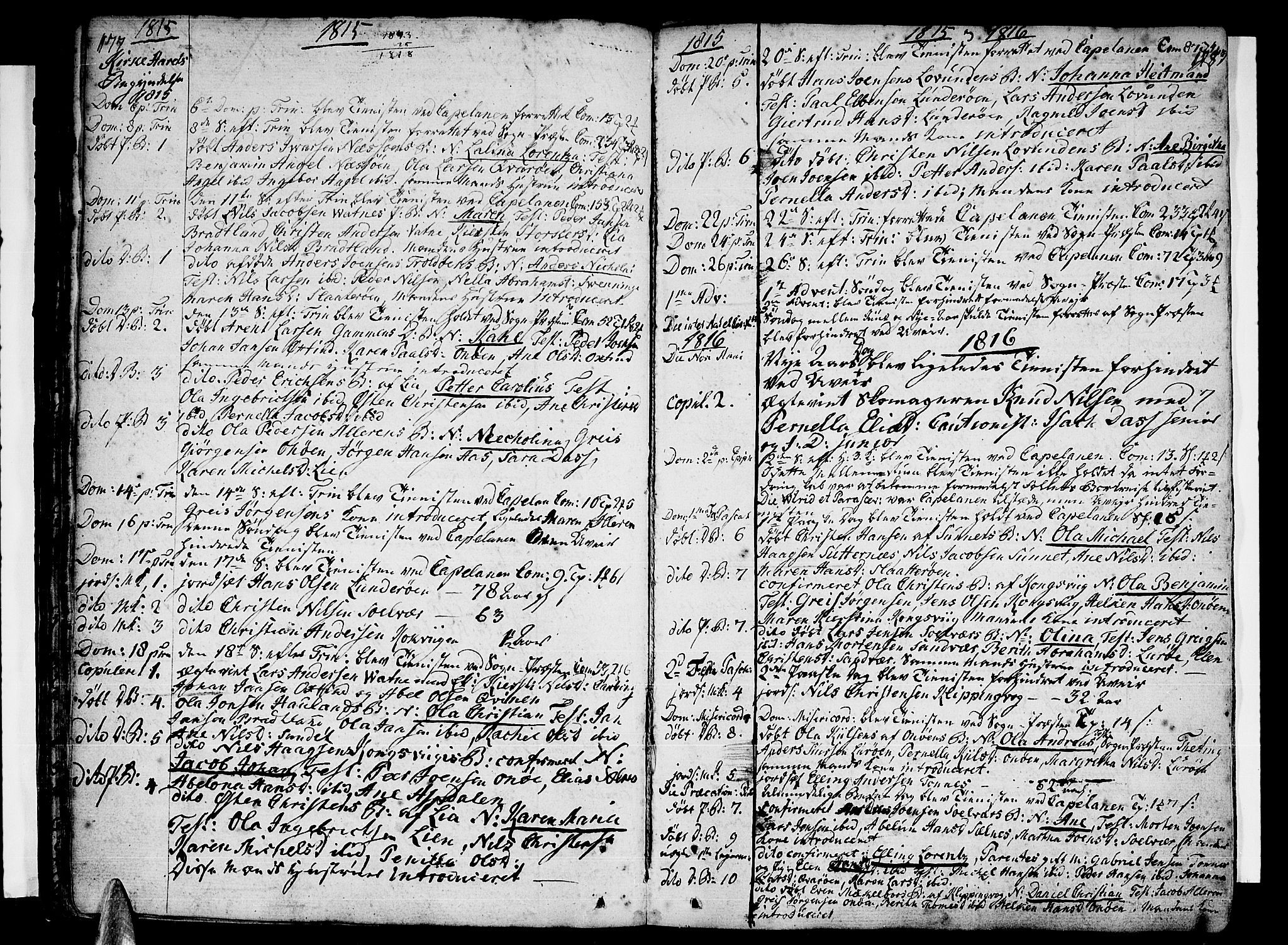 Ministerialprotokoller, klokkerbøker og fødselsregistre - Nordland, SAT/A-1459/839/L0563: Parish register (official) no. 839A01 /1, 1767-1824, p. 177-178