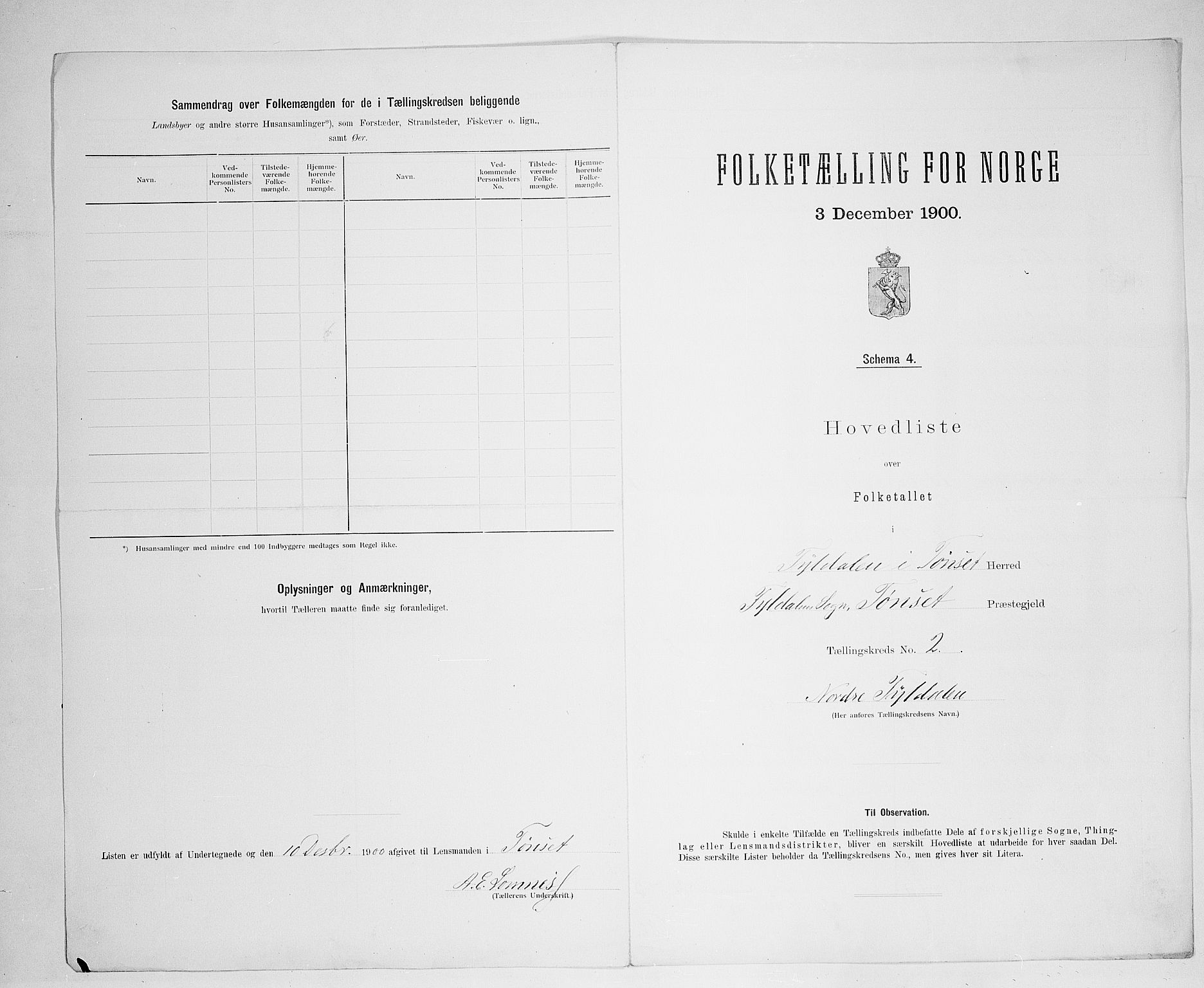 SAH, 1900 census for Tynset, 1900, p. 21