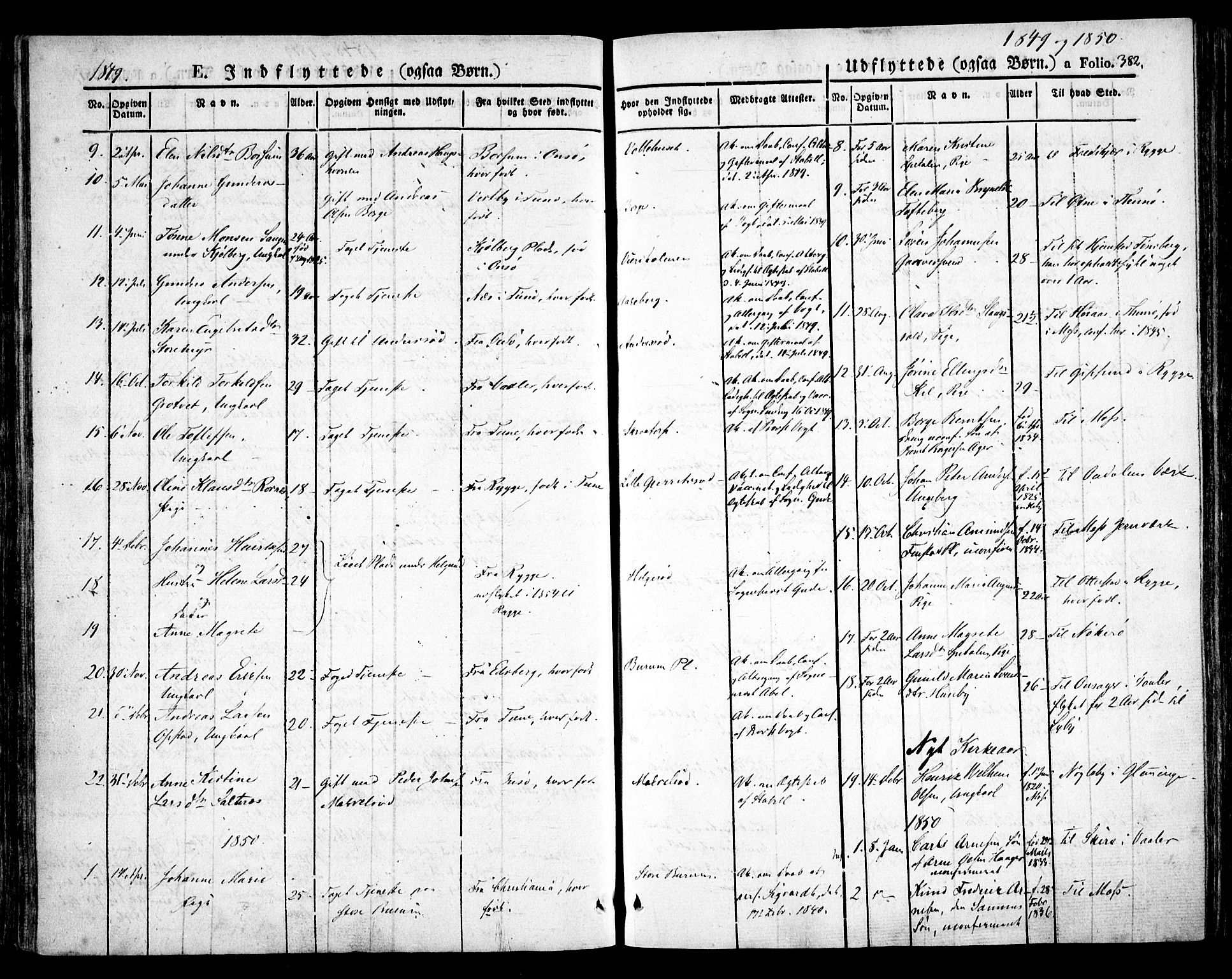 Råde prestekontor kirkebøker, AV/SAO-A-2009/F/Fa/L0005: Parish register (official) no. 5, 1830-1853, p. 382