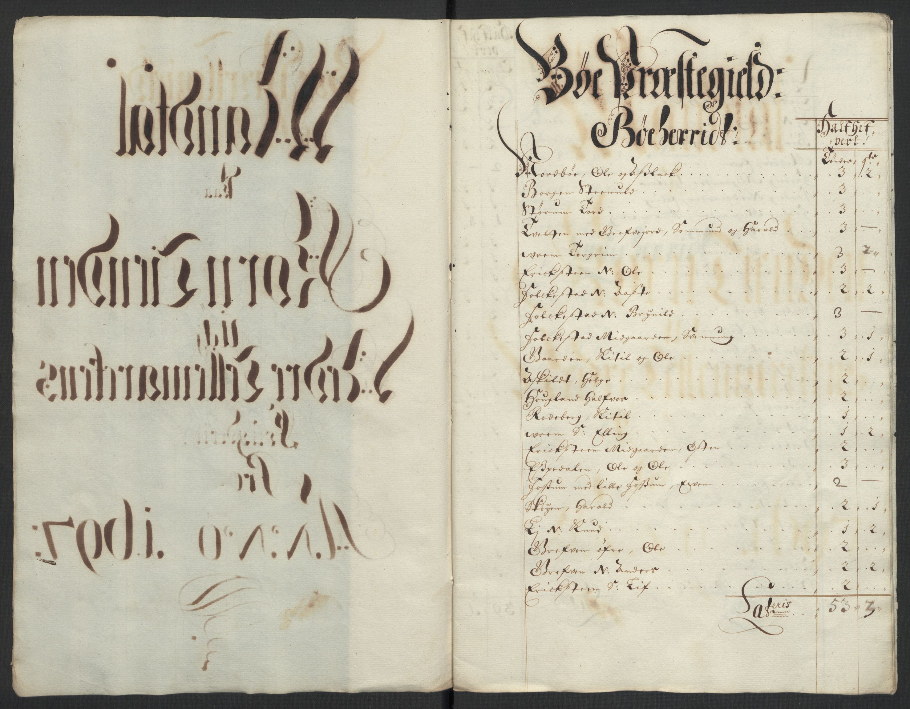 Rentekammeret inntil 1814, Reviderte regnskaper, Fogderegnskap, RA/EA-4092/R36/L2096: Fogderegnskap Øvre og Nedre Telemark og Bamble, 1697, p. 29