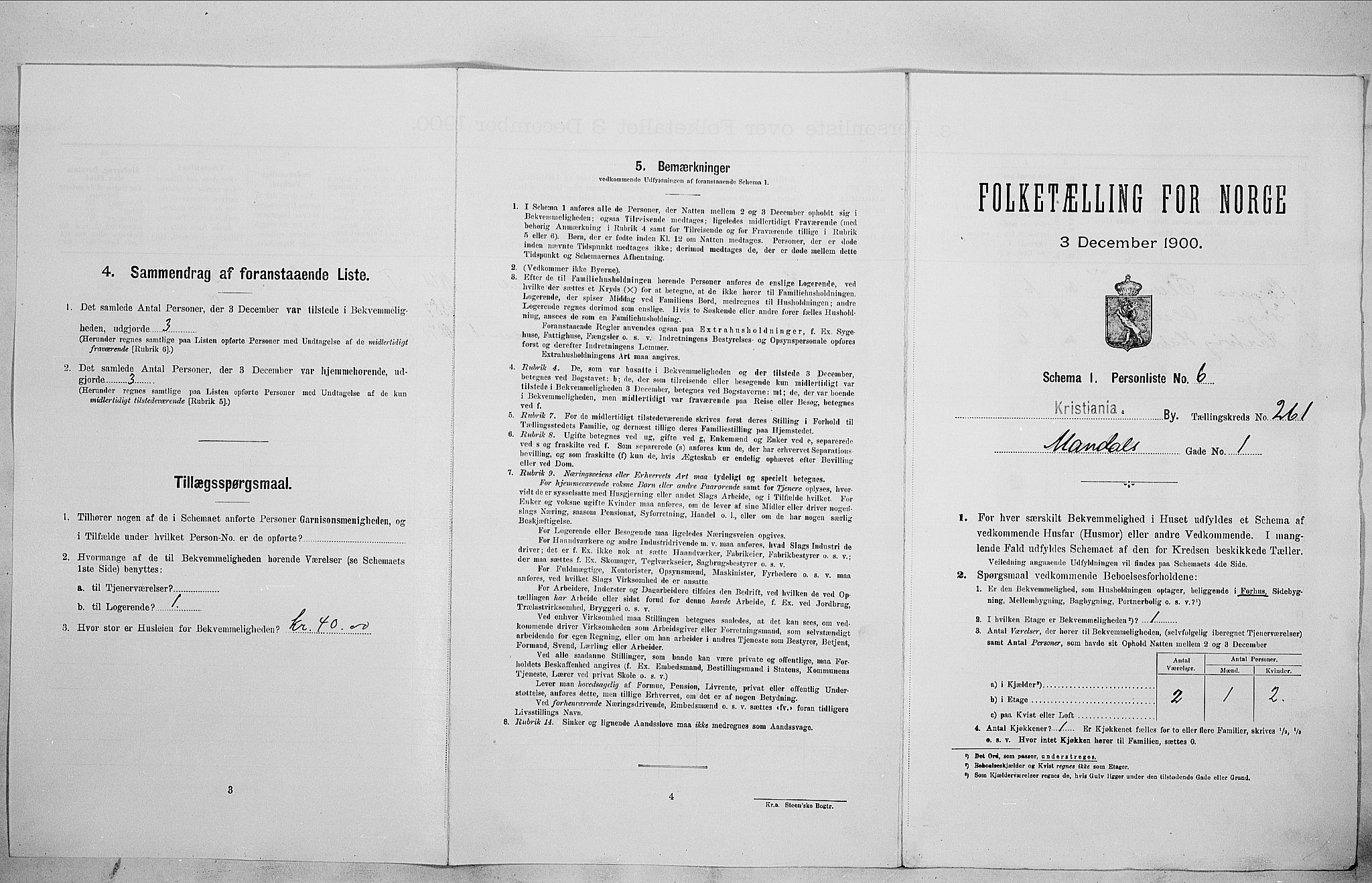 SAO, 1900 census for Kristiania, 1900, p. 54492