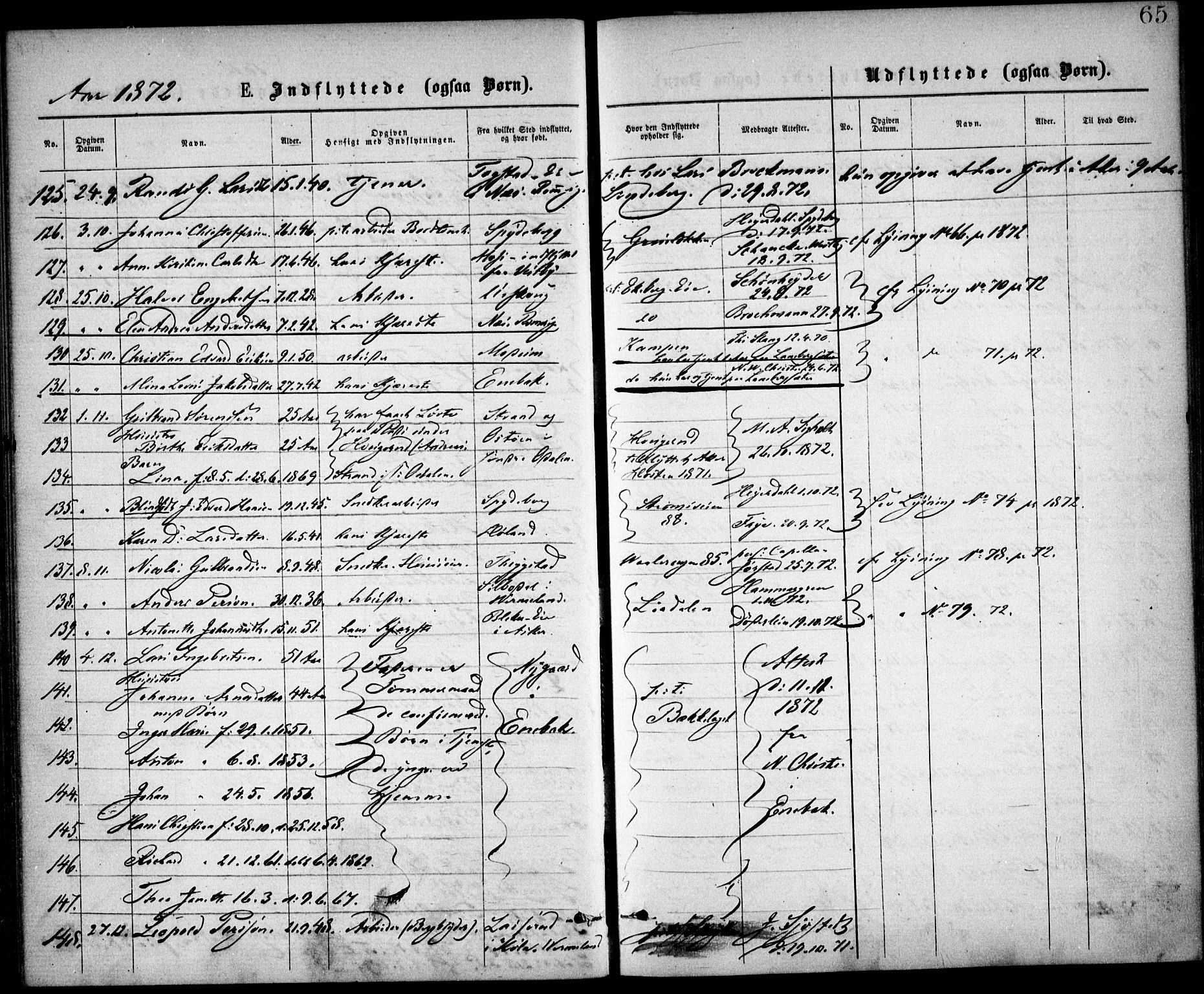 Østre Aker prestekontor Kirkebøker, AV/SAO-A-10840/F/Fa/L0002: Parish register (official) no. I 2, 1861-1878, p. 65