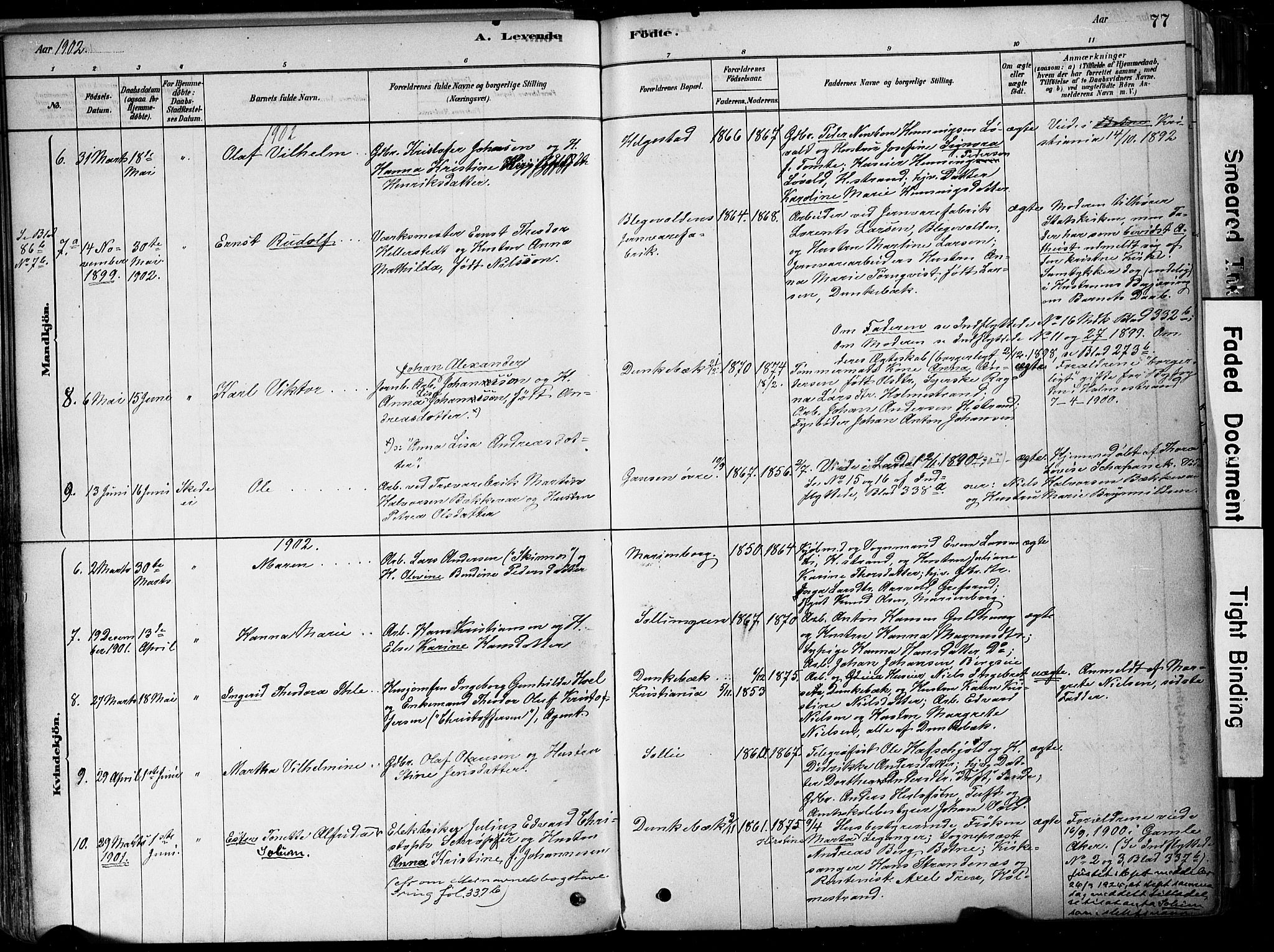 Botne kirkebøker, AV/SAKO-A-340/F/Fa/L0007: Parish register (official) no. I 7, 1878-1910, p. 77