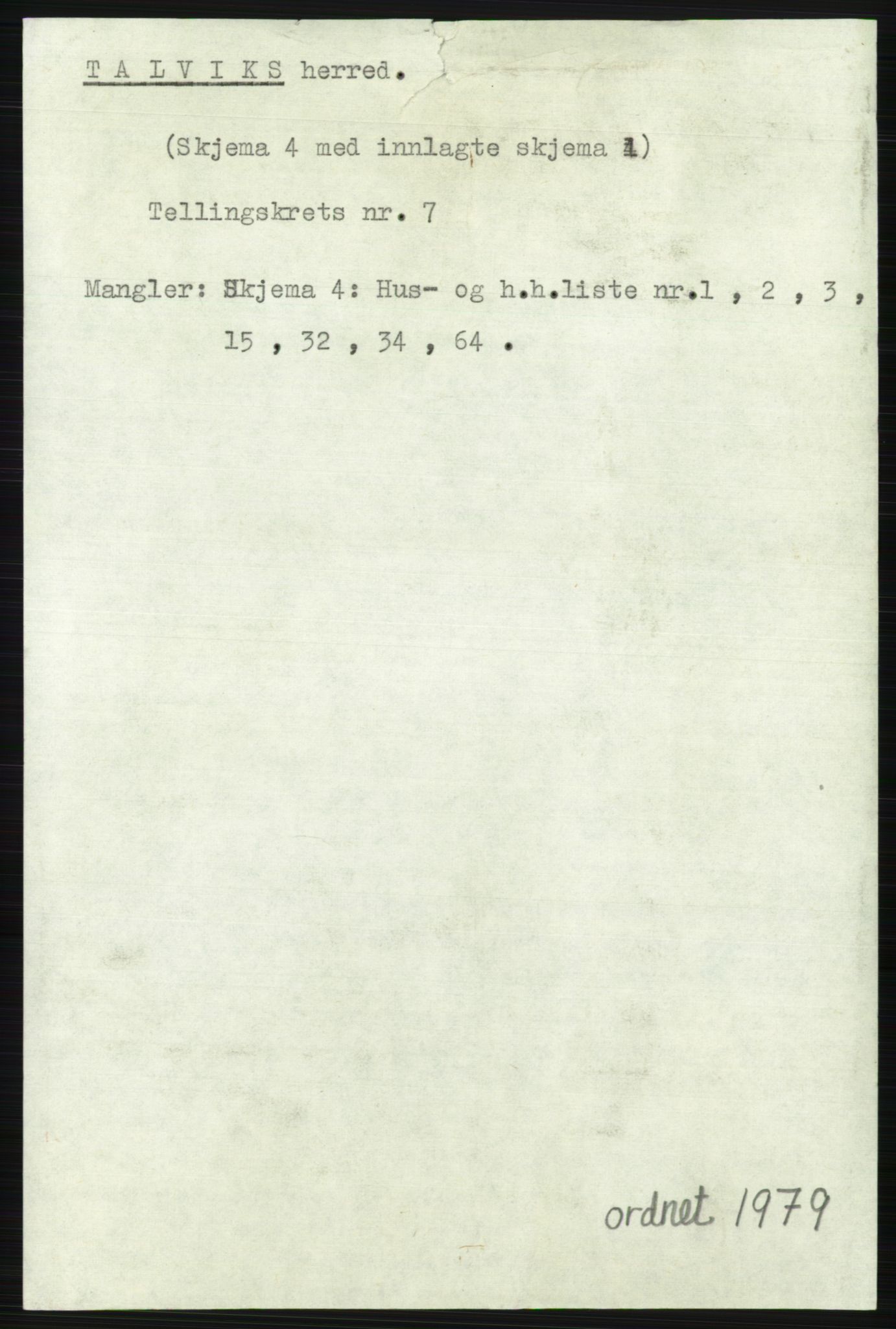 SATØ, 1920 census for Talvik, 1920, p. 4049