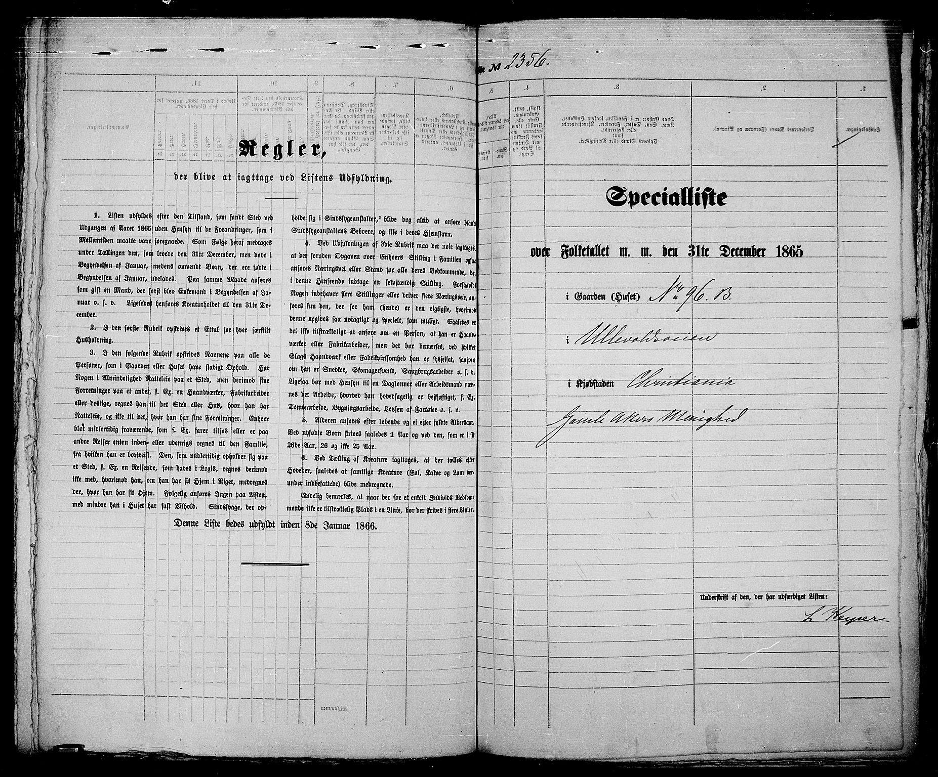 RA, 1865 census for Kristiania, 1865, p. 5243