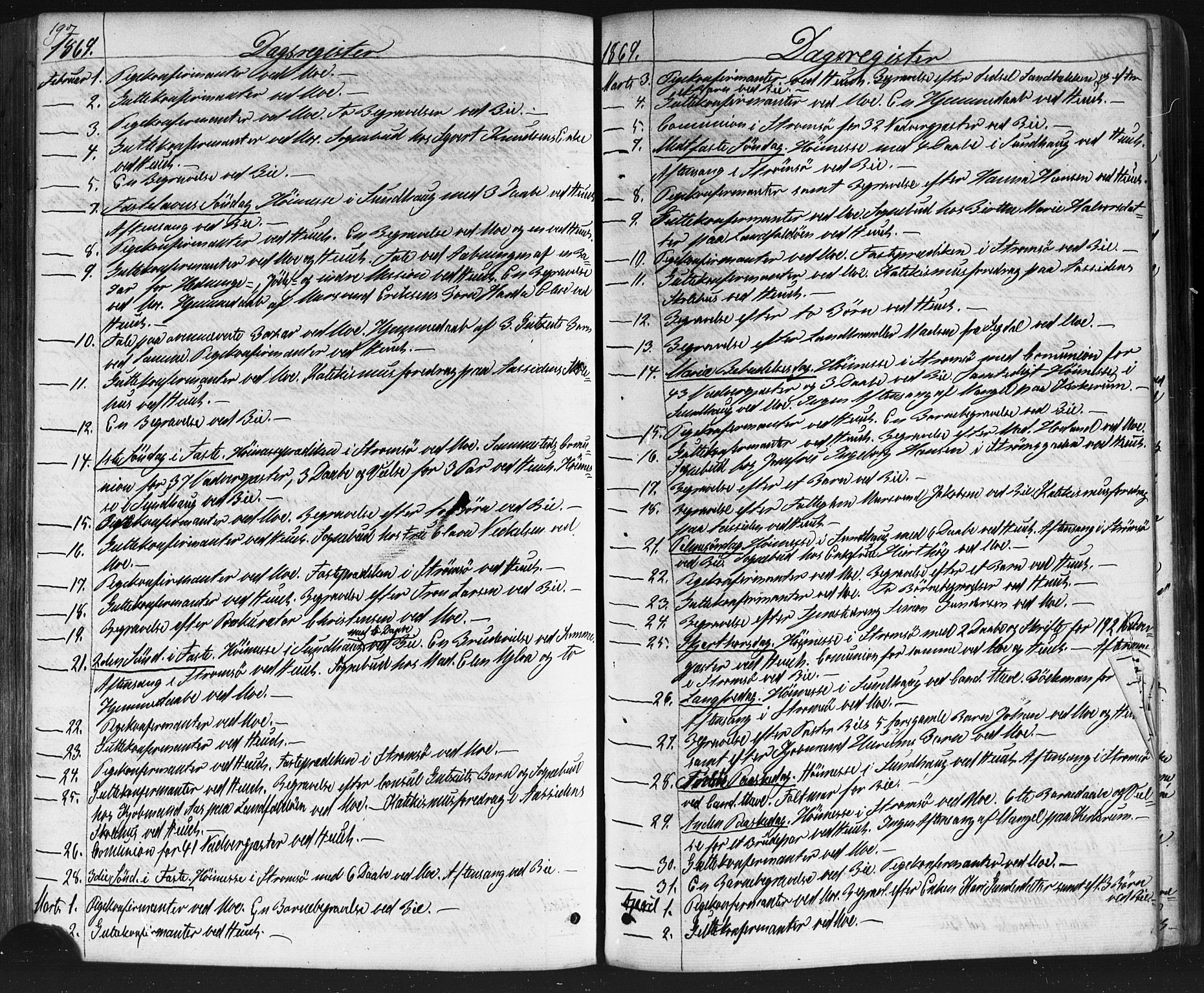 Bragernes kirkebøker, AV/SAKO-A-6/F/Fc/L0003: Parish register (official) no. III 3, 1865-1874, p. 197