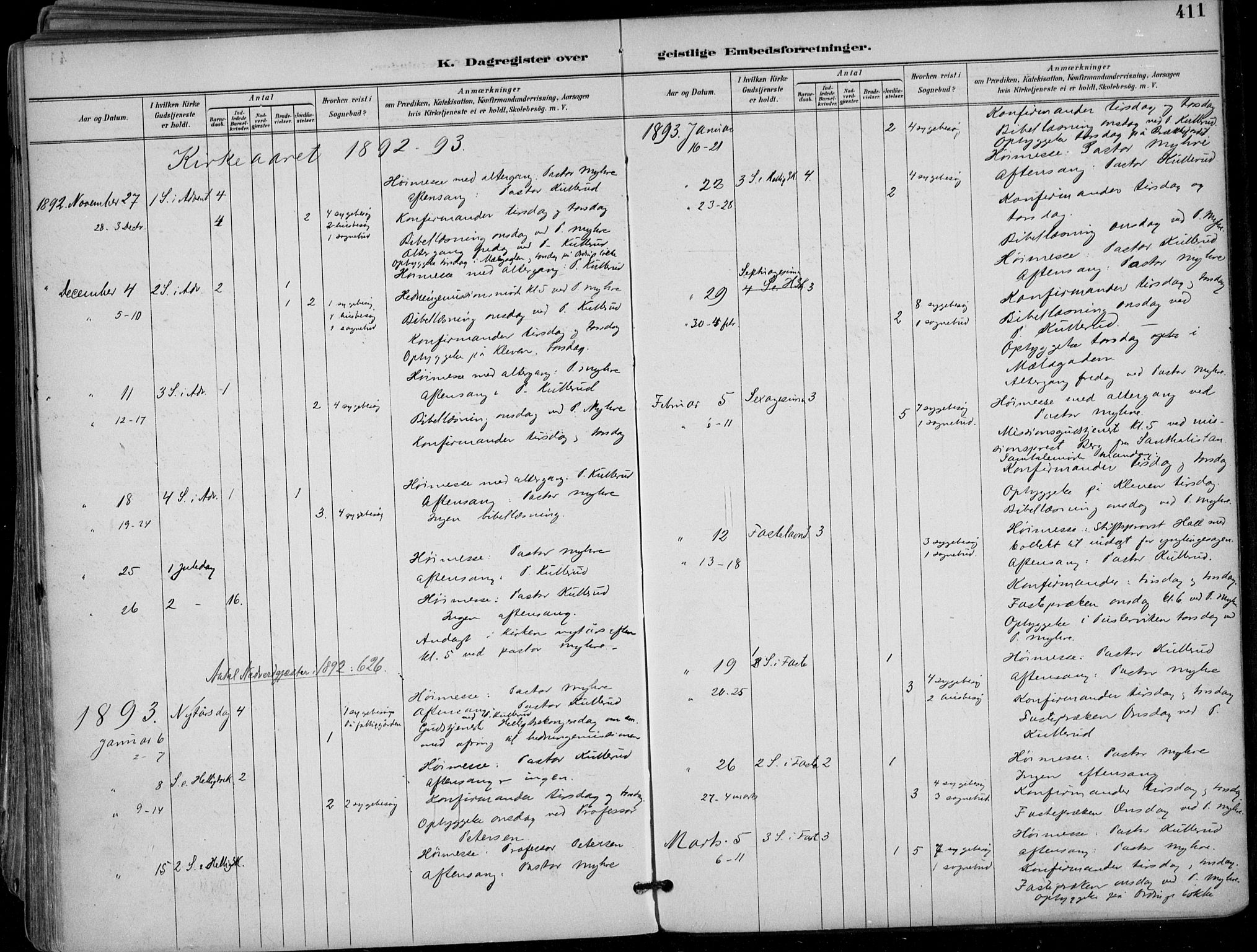 Skien kirkebøker, SAKO/A-302/F/Fa/L0010: Parish register (official) no. 10, 1891-1899, p. 411