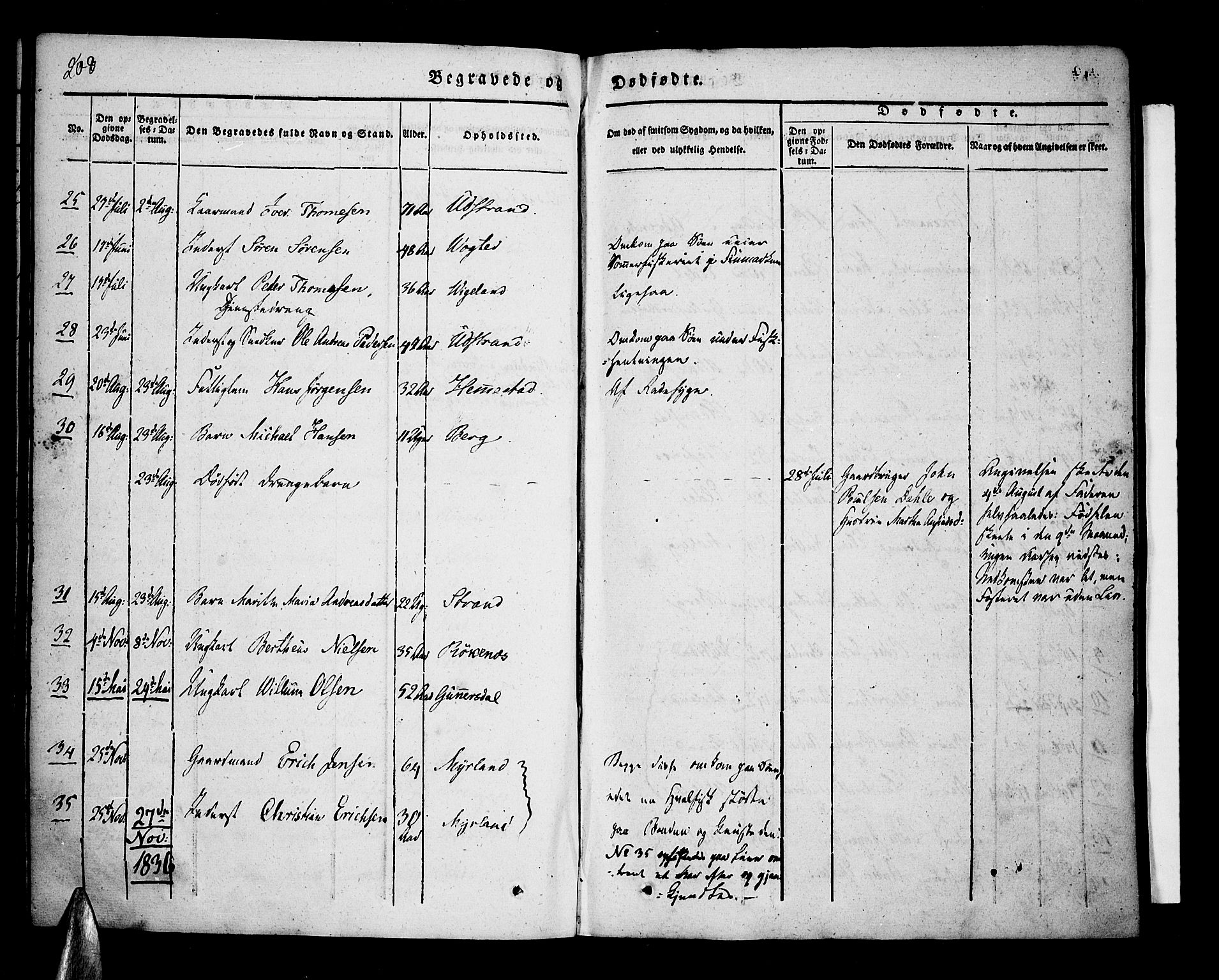 Kvæfjord sokneprestkontor, AV/SATØ-S-1323/G/Ga/Gaa/L0003kirke: Parish register (official) no. 3, 1830-1857, p. 208