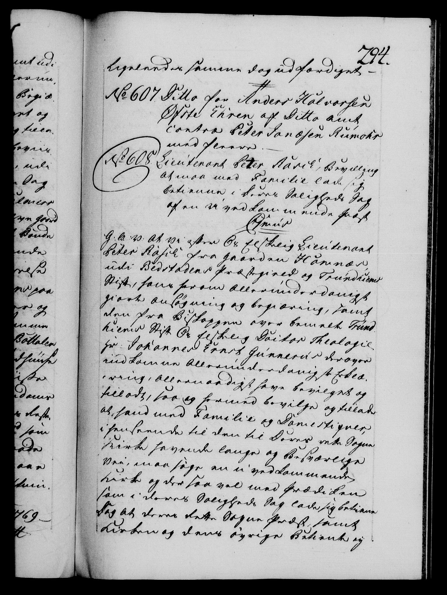 Danske Kanselli 1572-1799, AV/RA-EA-3023/F/Fc/Fca/Fcaa/L0044: Norske registre, 1769-1771, p. 294a