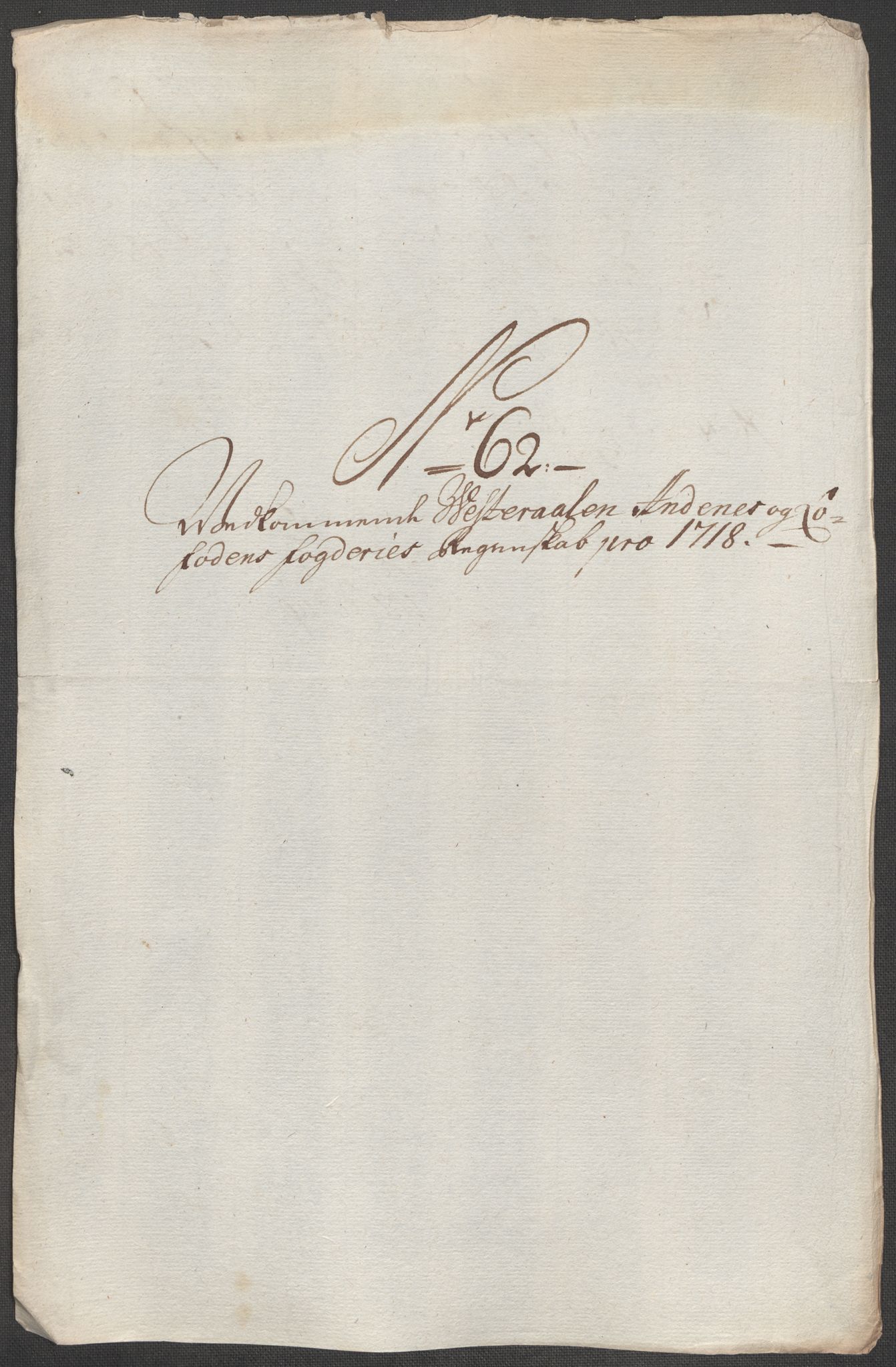 Rentekammeret inntil 1814, Reviderte regnskaper, Fogderegnskap, AV/RA-EA-4092/R67/L4684: Fogderegnskap Vesterålen, Andenes og Lofoten, 1718, p. 344