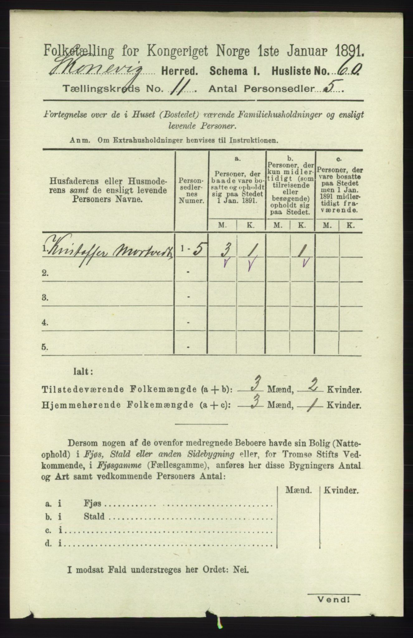 RA, 1891 census for 1212 Skånevik, 1891, p. 3311