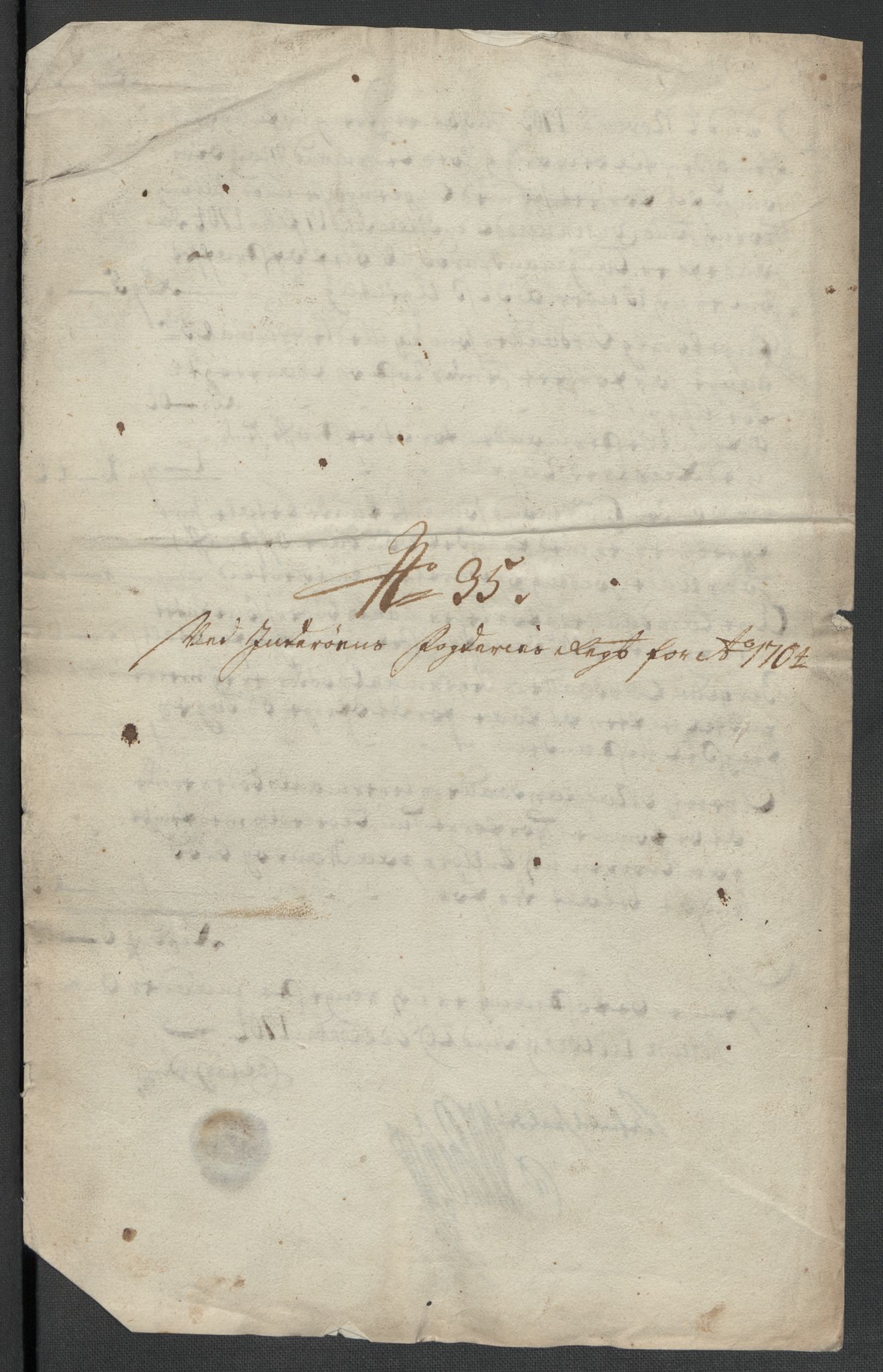 Rentekammeret inntil 1814, Reviderte regnskaper, Fogderegnskap, AV/RA-EA-4092/R63/L4313: Fogderegnskap Inderøy, 1703-1704, p. 607