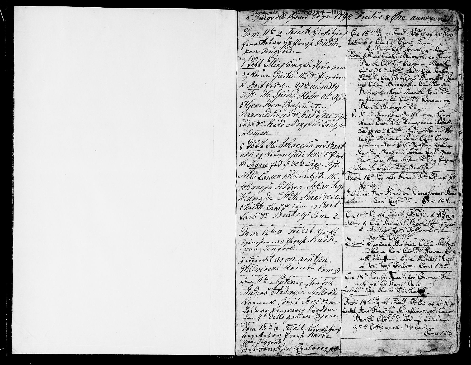 Ministerialprotokoller, klokkerbøker og fødselsregistre - Møre og Romsdal, SAT/A-1454/586/L0981: Parish register (official) no. 586A07, 1794-1819, p. 1