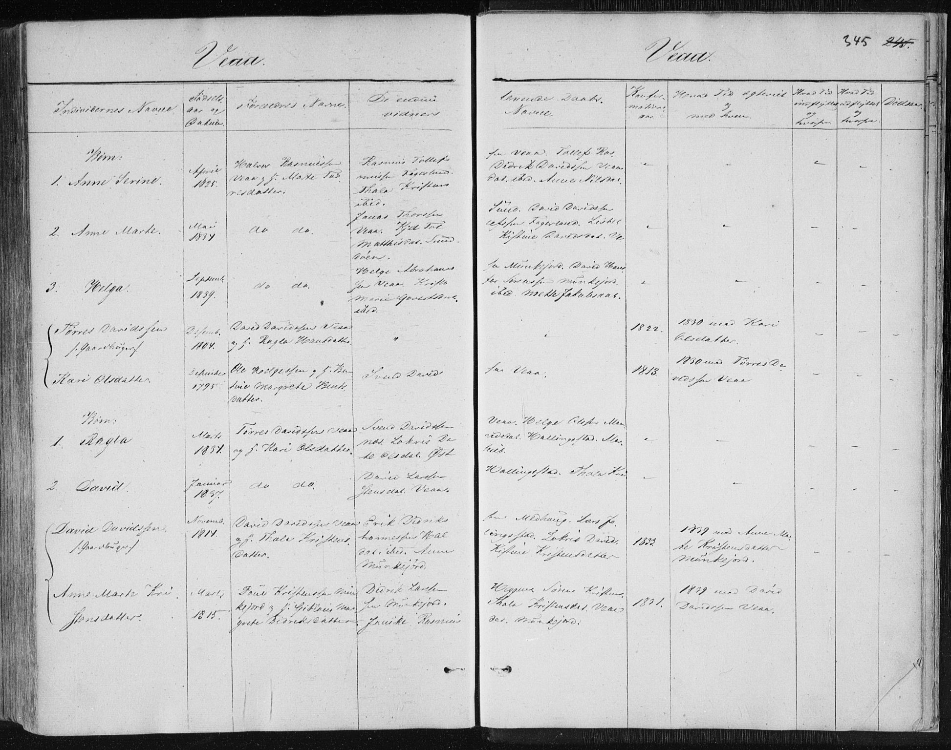 Skudenes sokneprestkontor, AV/SAST-A -101849/H/Ha/Haa/L0001: Parish register (official) no. A 1, 1770-1842, p. 345