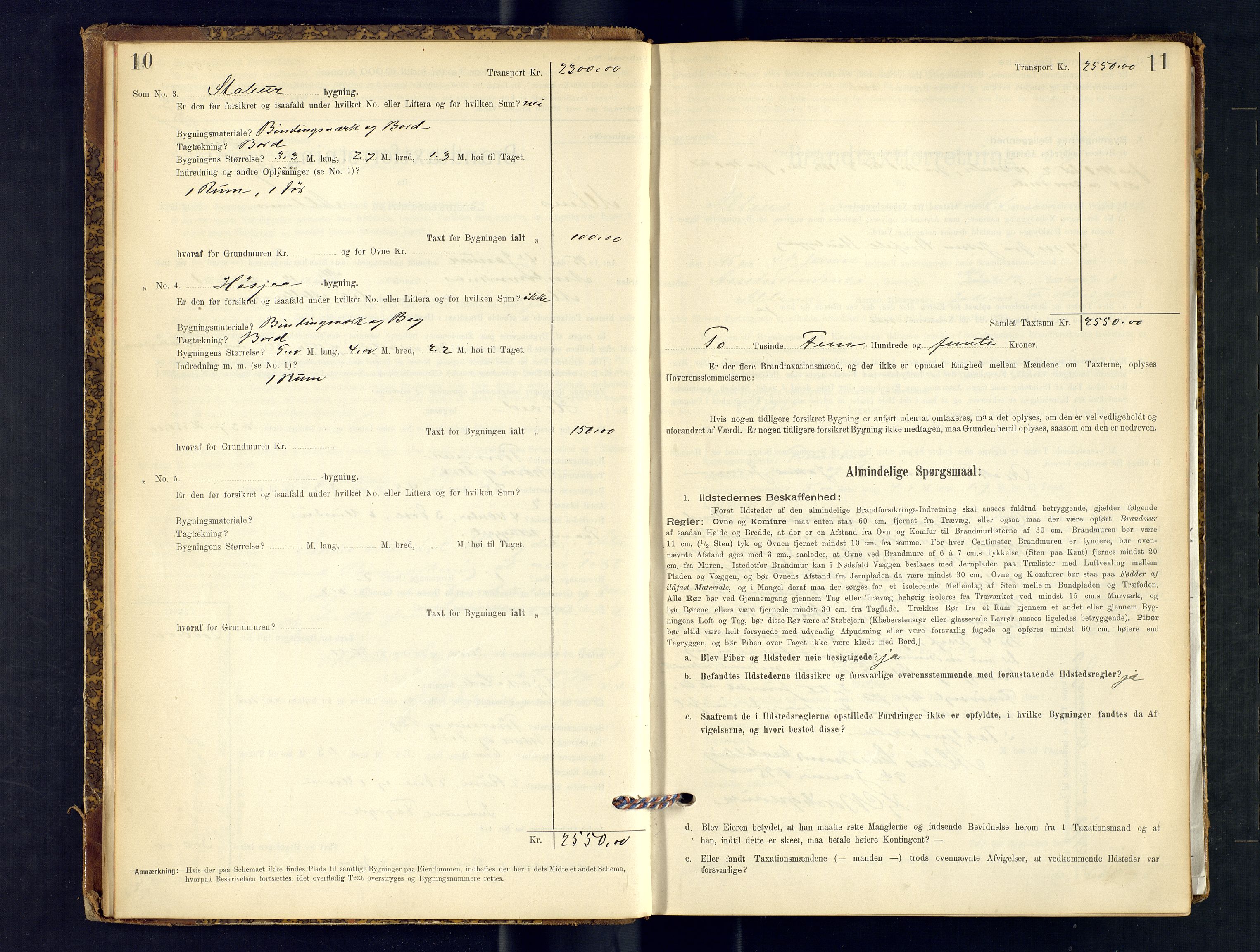 Alta lensmannskontor, AV/SATØ-S-1165/O/Ob/L0167: Branntakstprotokoll, 1894-1898, p. 10-11