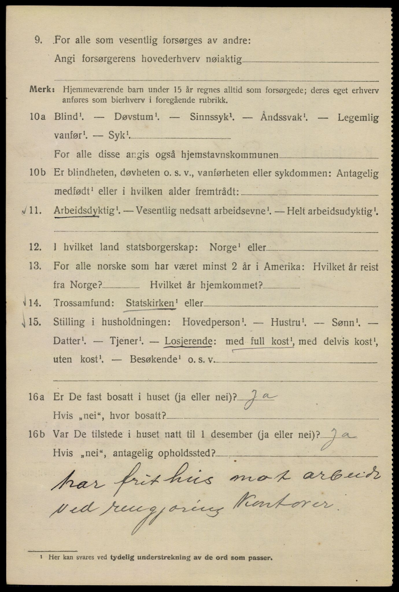 SAO, 1920 census for Kristiania, 1920, p. 199436