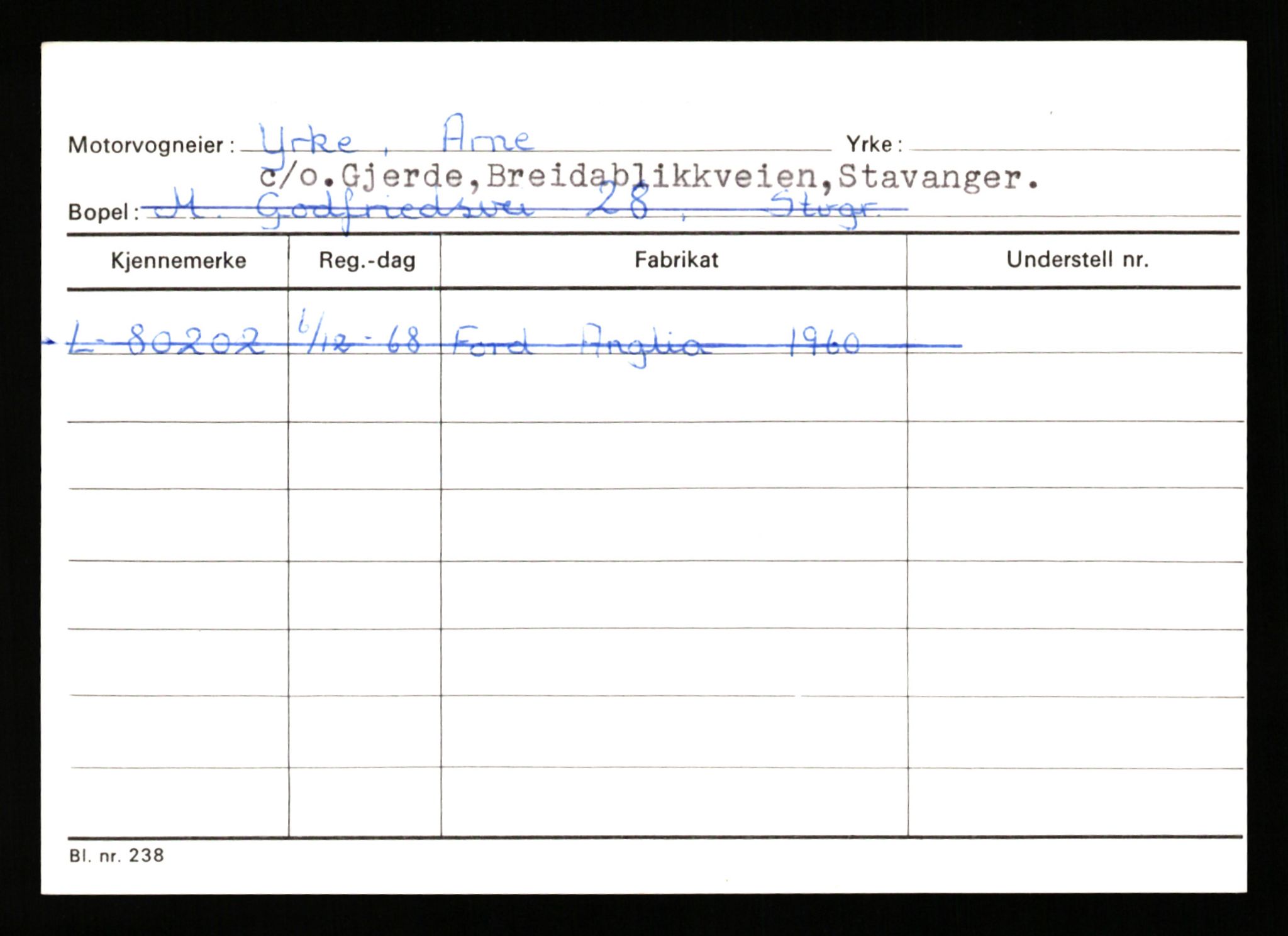 Stavanger trafikkstasjon, SAST/A-101942/0/H/L0043: Viste - Øksendal, 1930-1971, p. 1567