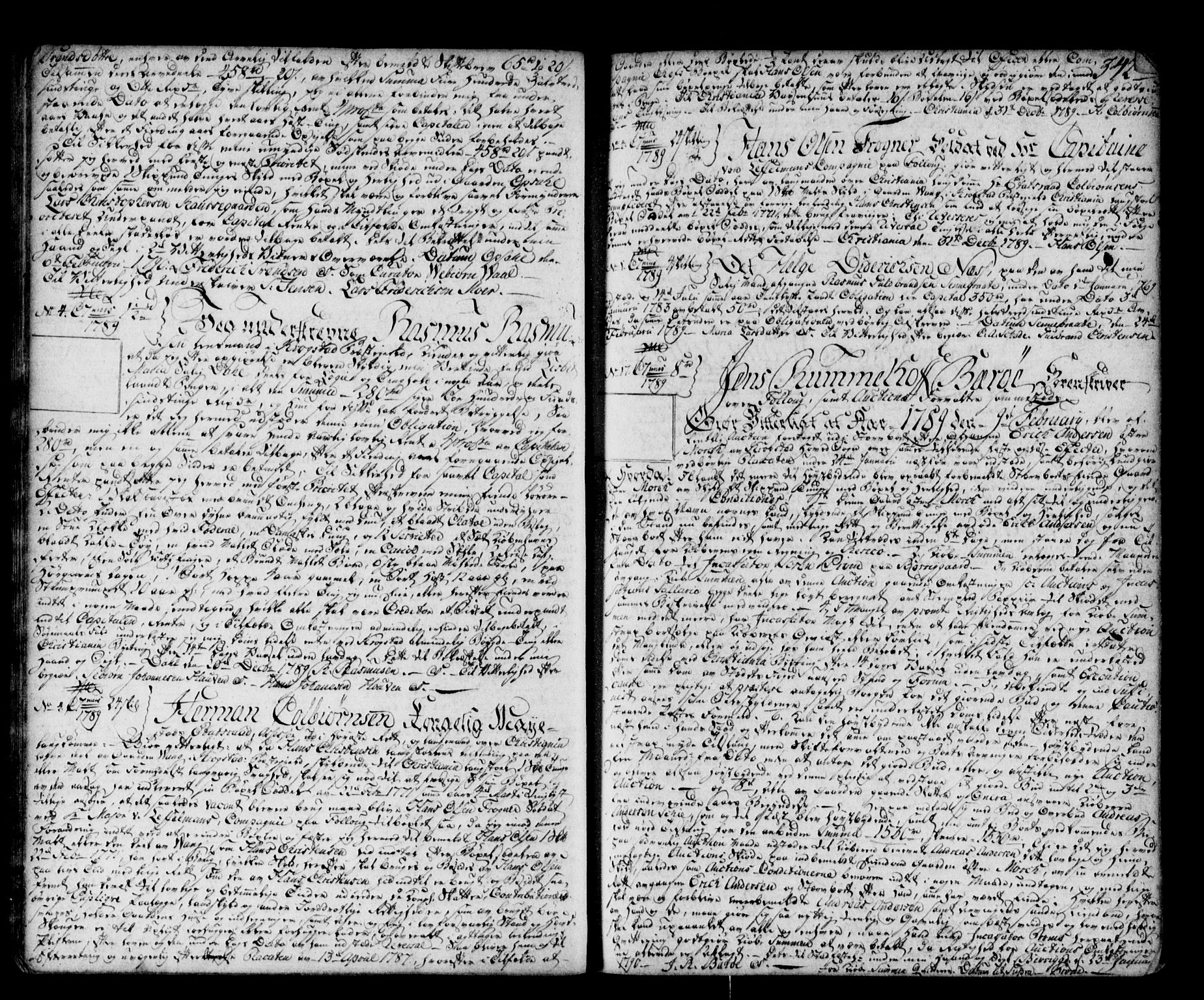 Follo sorenskriveri, AV/SAO-A-10274/G/Ga/Gaa/L0004: Mortgage book no. I 4, 1782-1796, p. 342