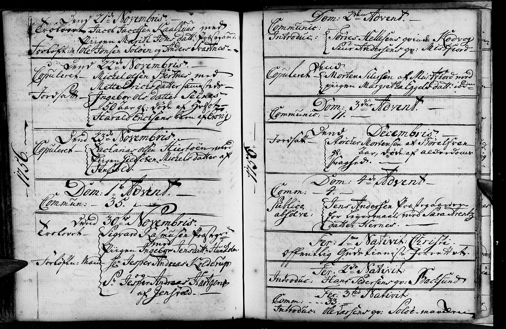 Ministerialprotokoller, klokkerbøker og fødselsregistre - Nordland, AV/SAT-A-1459/801/L0002: Parish register (official) no. 801A02, 1744-1761