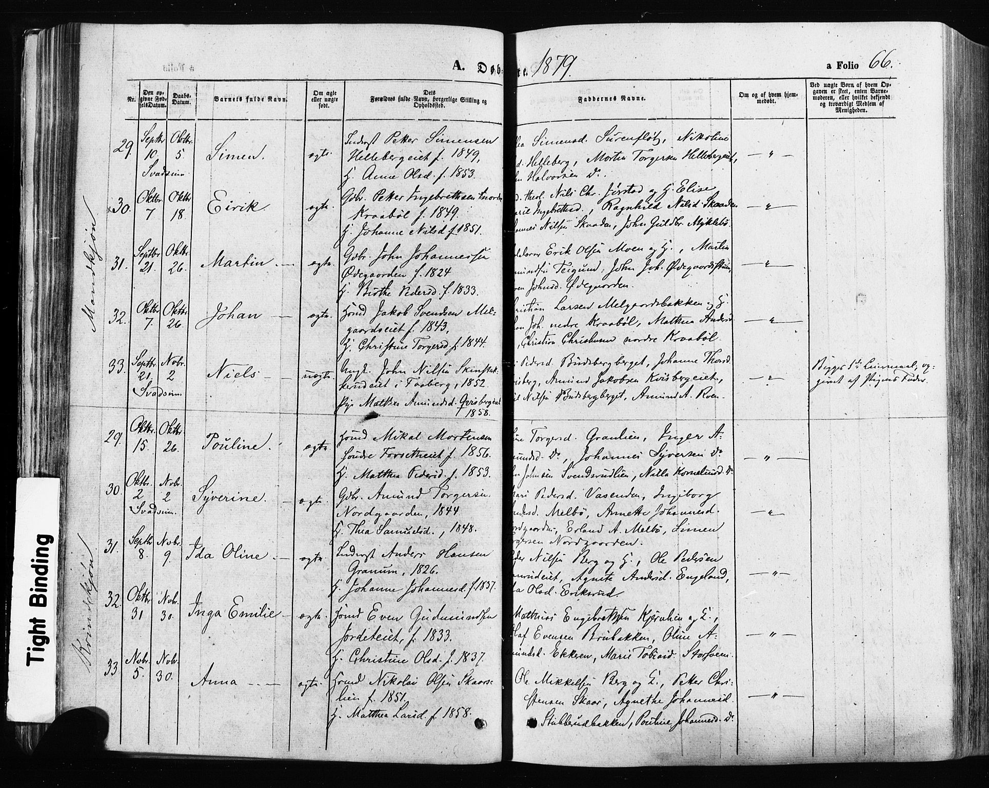 Gausdal prestekontor, AV/SAH-PREST-090/H/Ha/Haa/L0010: Parish register (official) no. 10, 1867-1886, p. 66