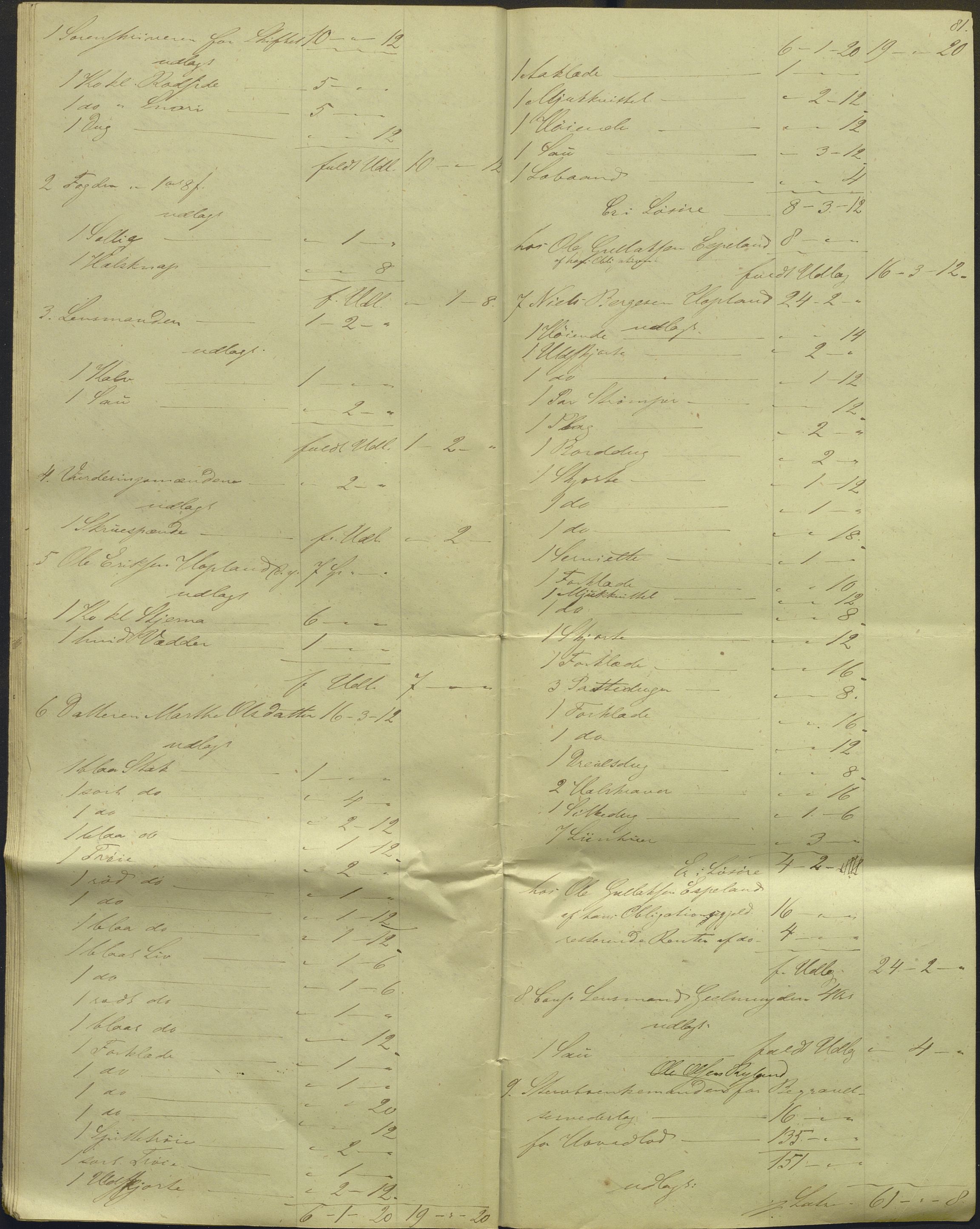 Nordhordland sorenskrivar, AV/SAB-A-2901/1/H/Hd/Hdb/L0001: Konsept til utlodningar, 1850-1852, p. 93