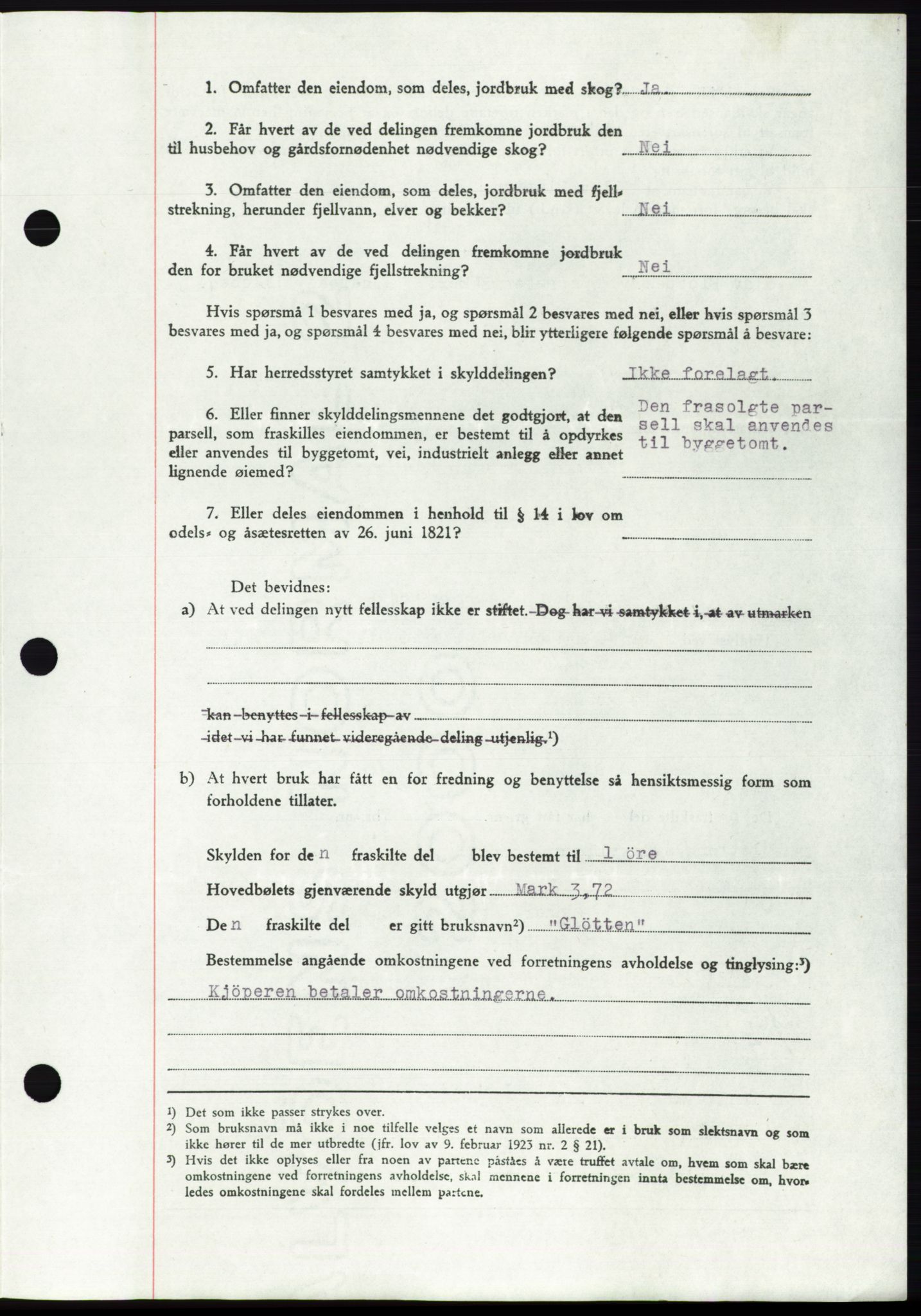Namdal sorenskriveri, SAT/A-4133/1/2/2C: Mortgage book no. -, 1941-1942, Diary no: : 1236/1942