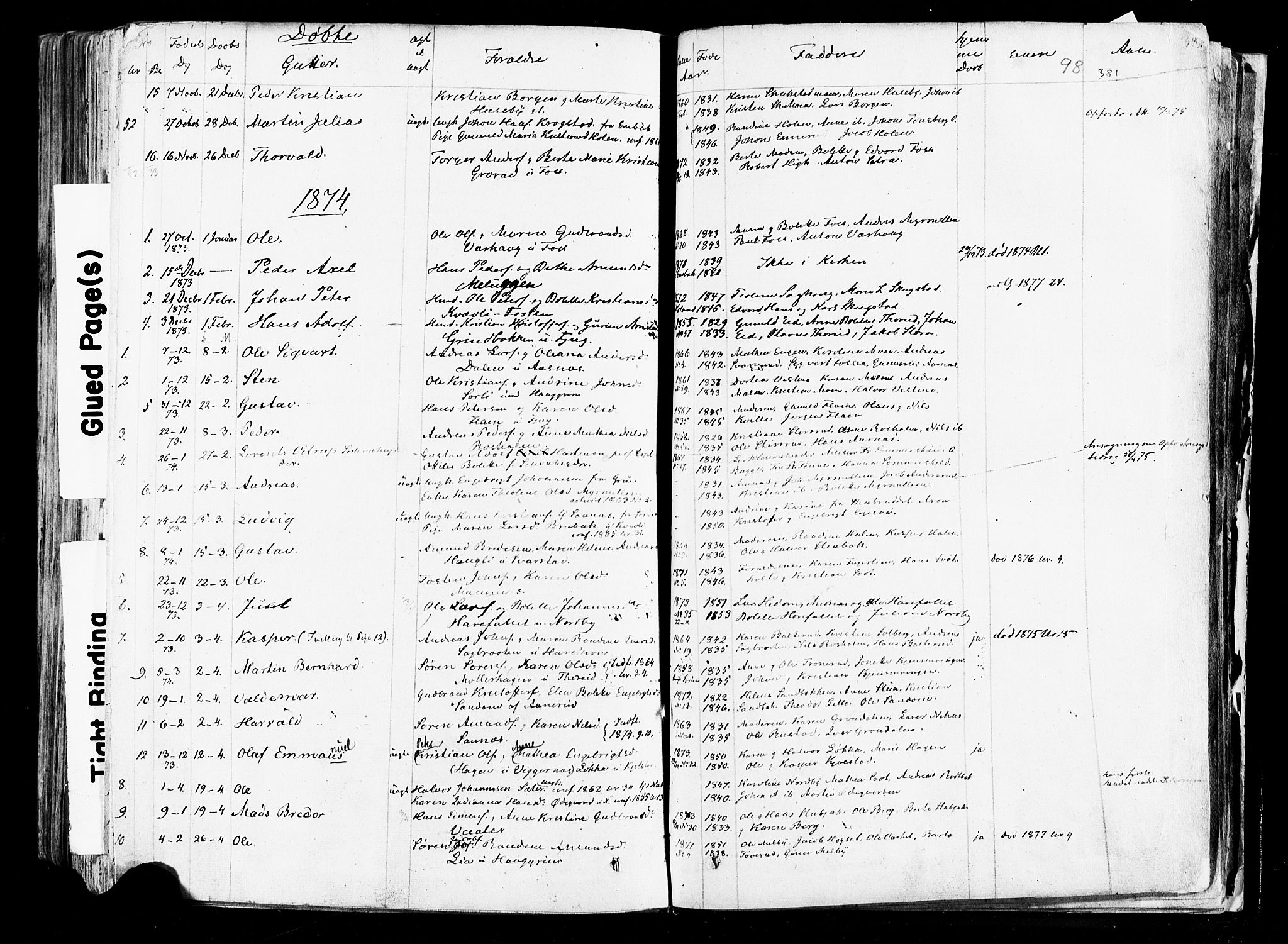 Aurskog prestekontor Kirkebøker, SAO/A-10304a/F/Fa/L0007: Parish register (official) no. I 7, 1854-1877, p. 381