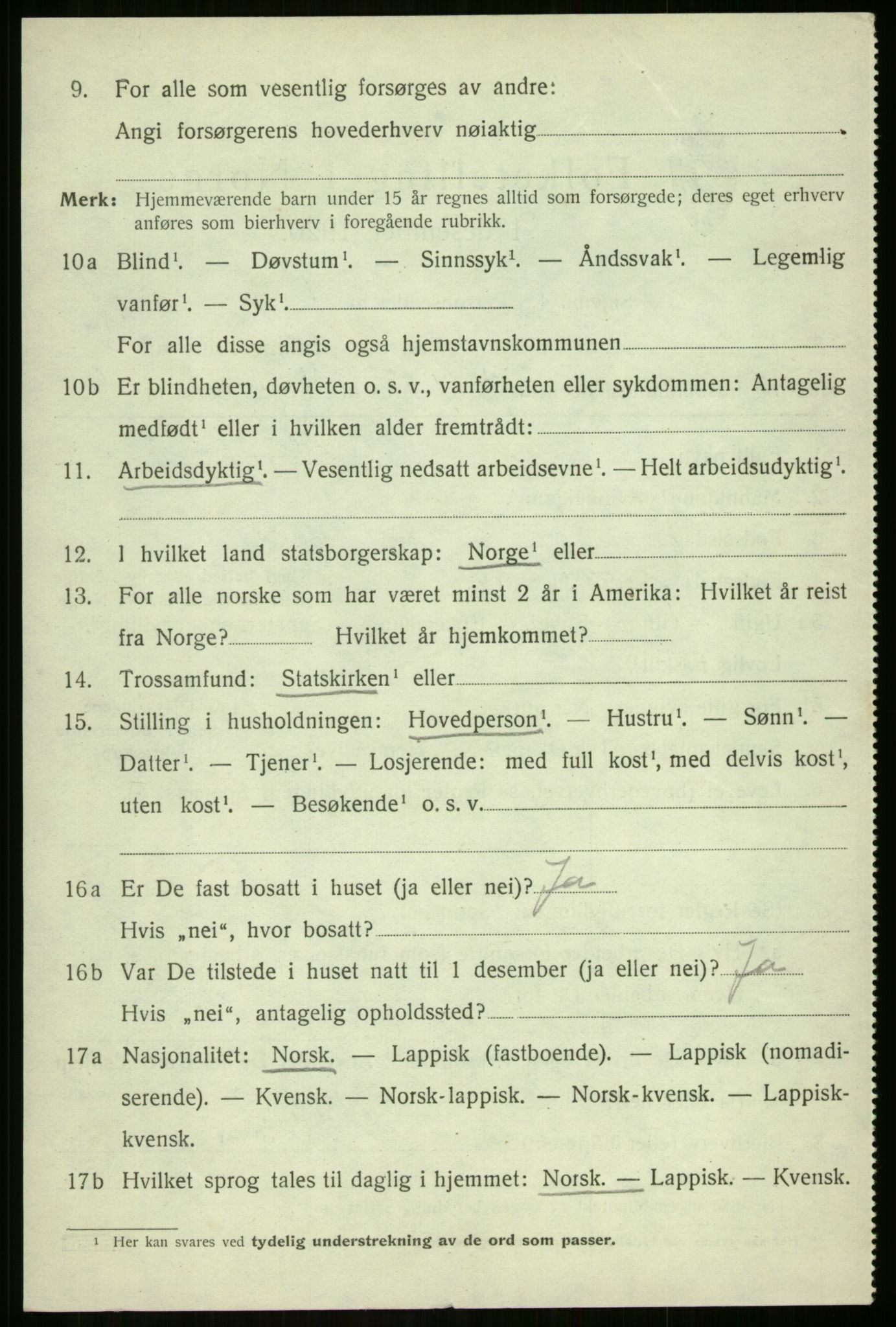 SATØ, 1920 census for Sørreisa, 1920, p. 2957