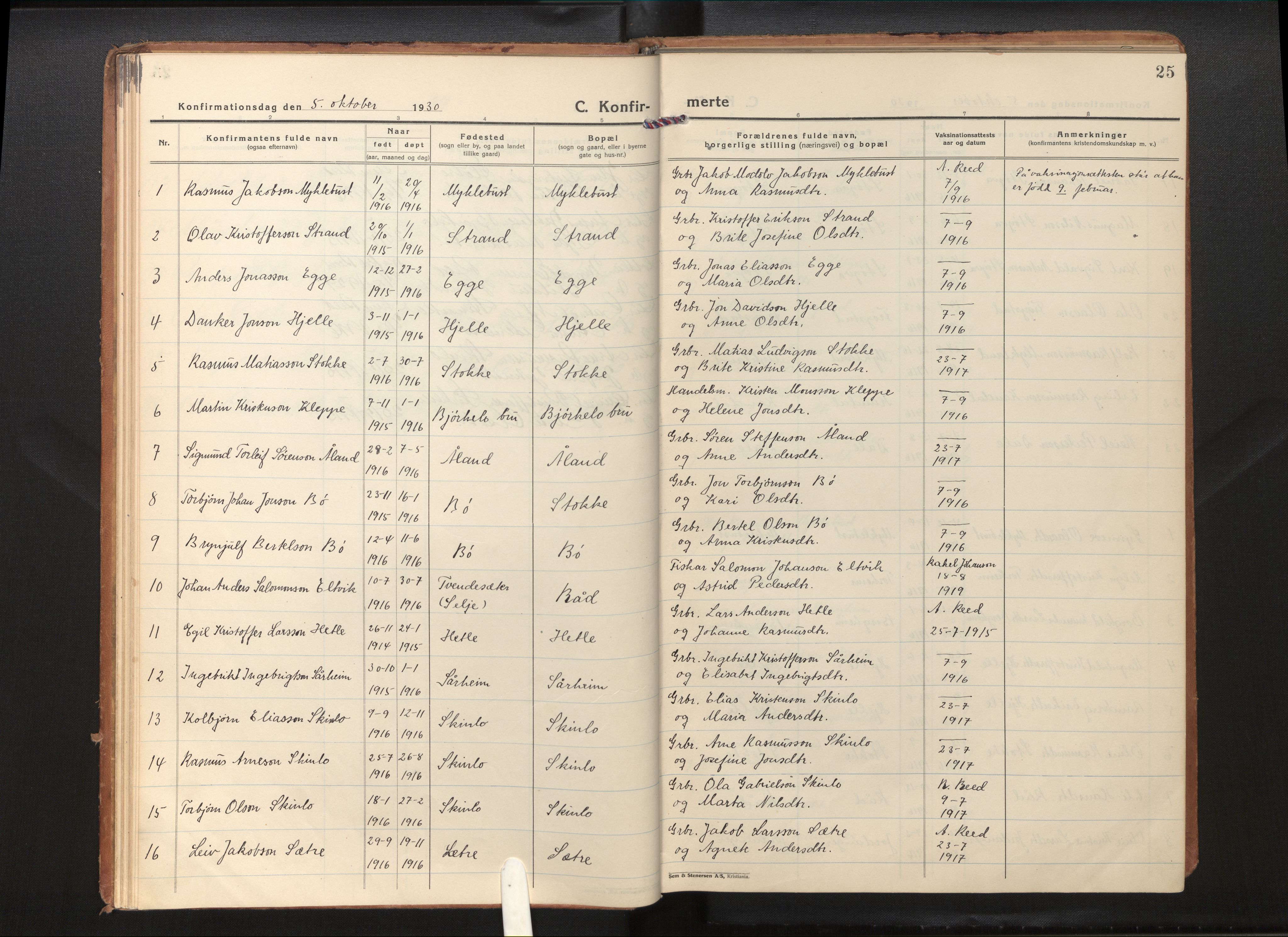 Gloppen sokneprestembete, SAB/A-80101/H/Hac/L0005: Curate's parish register no. A 5, 1923-1941, p. 24b-25a