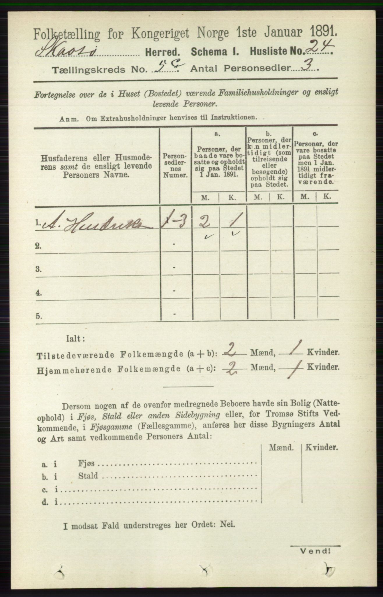 RA, 1891 census for 0815 Skåtøy, 1891, p. 2659