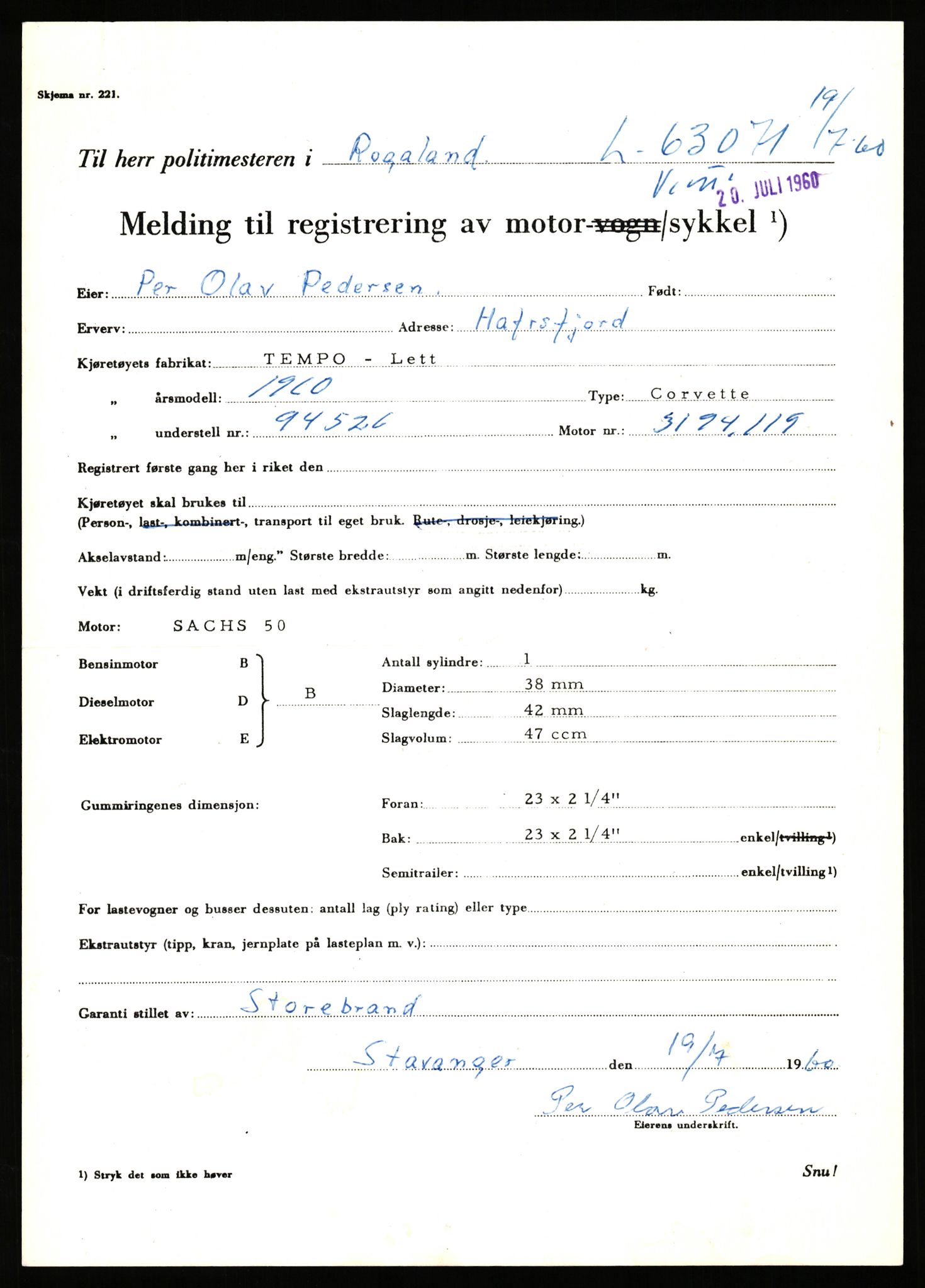 Stavanger trafikkstasjon, AV/SAST-A-101942/0/F/L0063: L-62700 - L-63799, 1930-1971, p. 1045