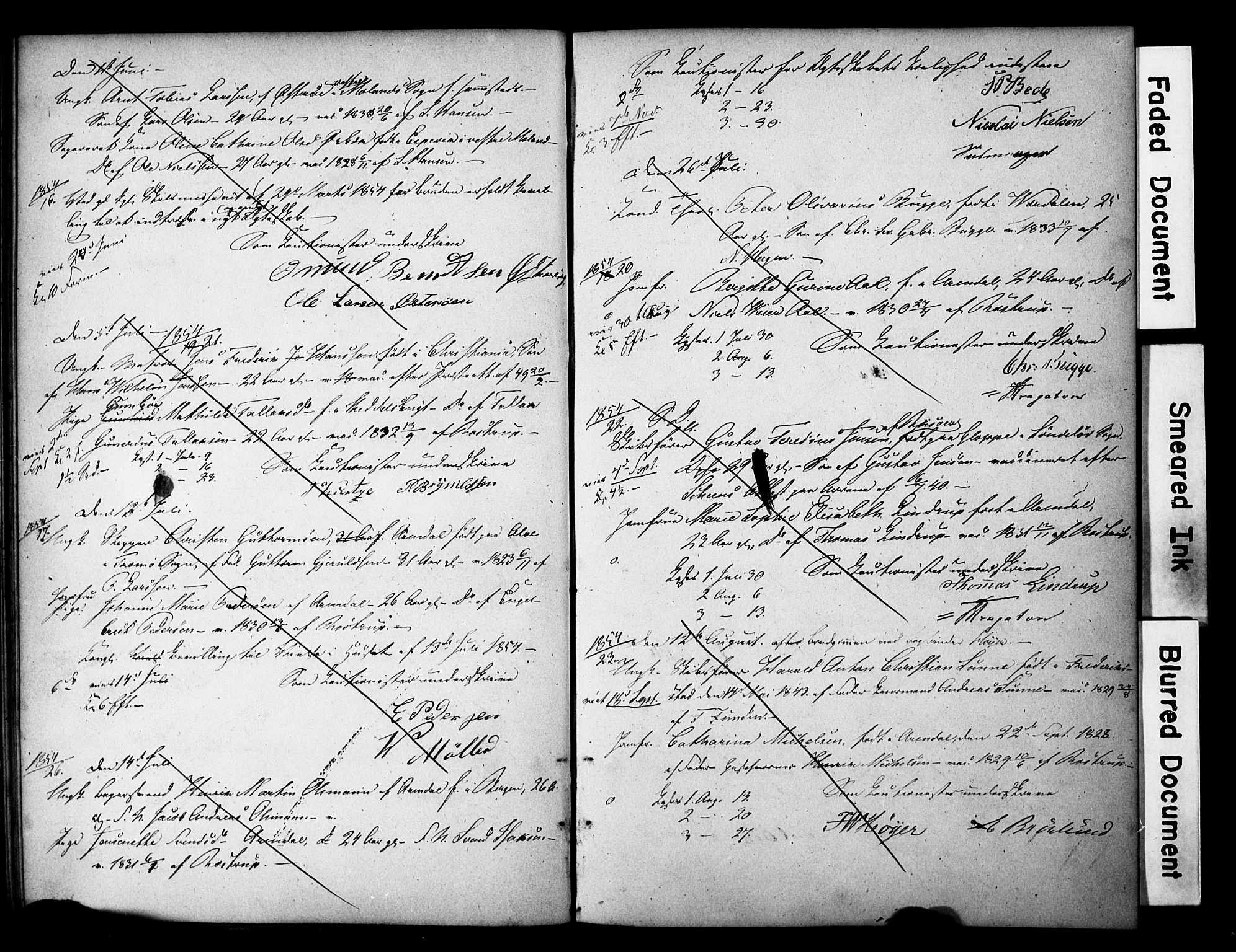 Arendal sokneprestkontor, Trefoldighet, AV/SAK-1111-0040/F/Fe/L0002: Banns register no. A VI 2, 1847-1871