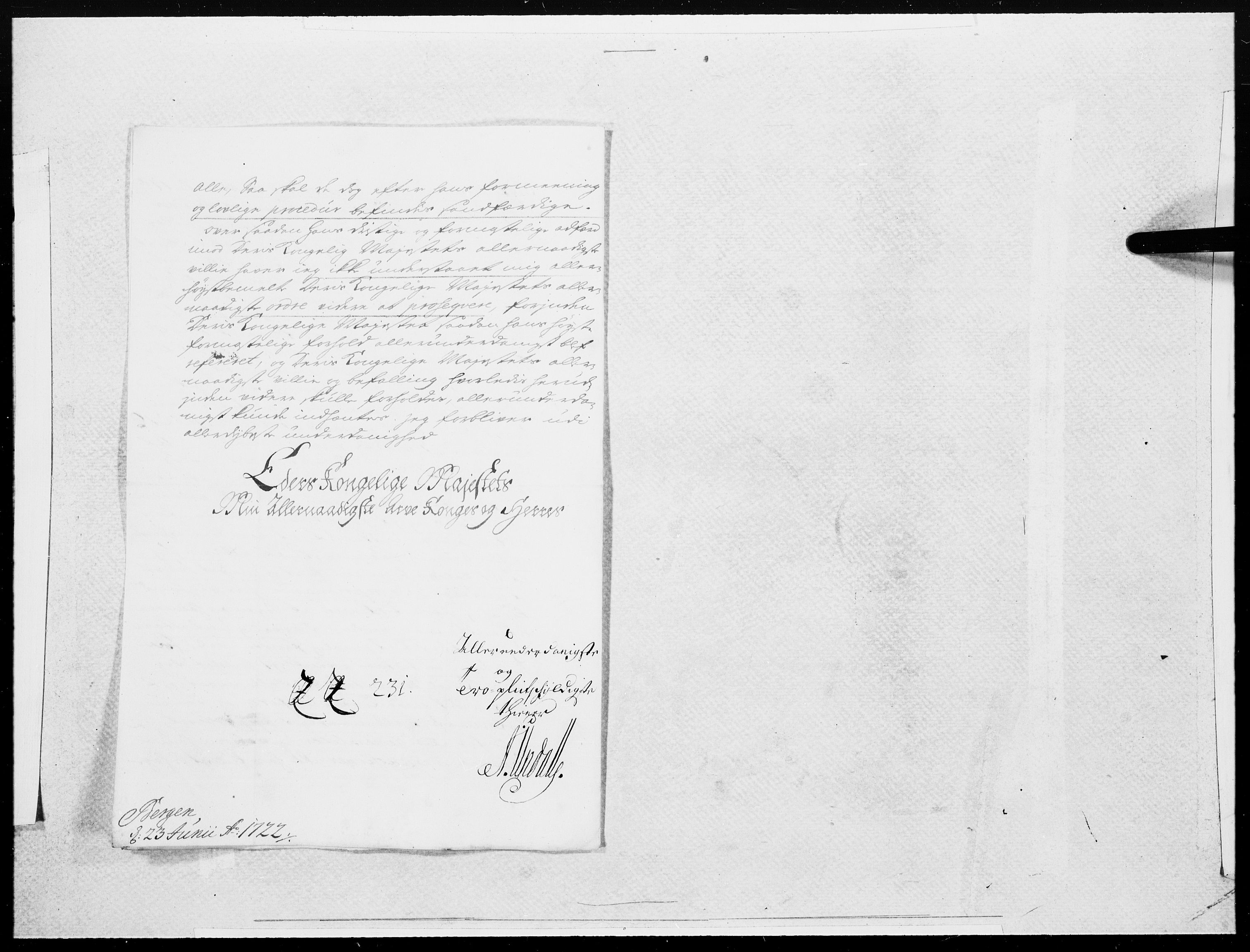 Danske Kanselli 1572-1799, AV/RA-EA-3023/F/Fc/Fcc/Fcca/L0091: Norske innlegg 1572-1799, 1722, p. 59