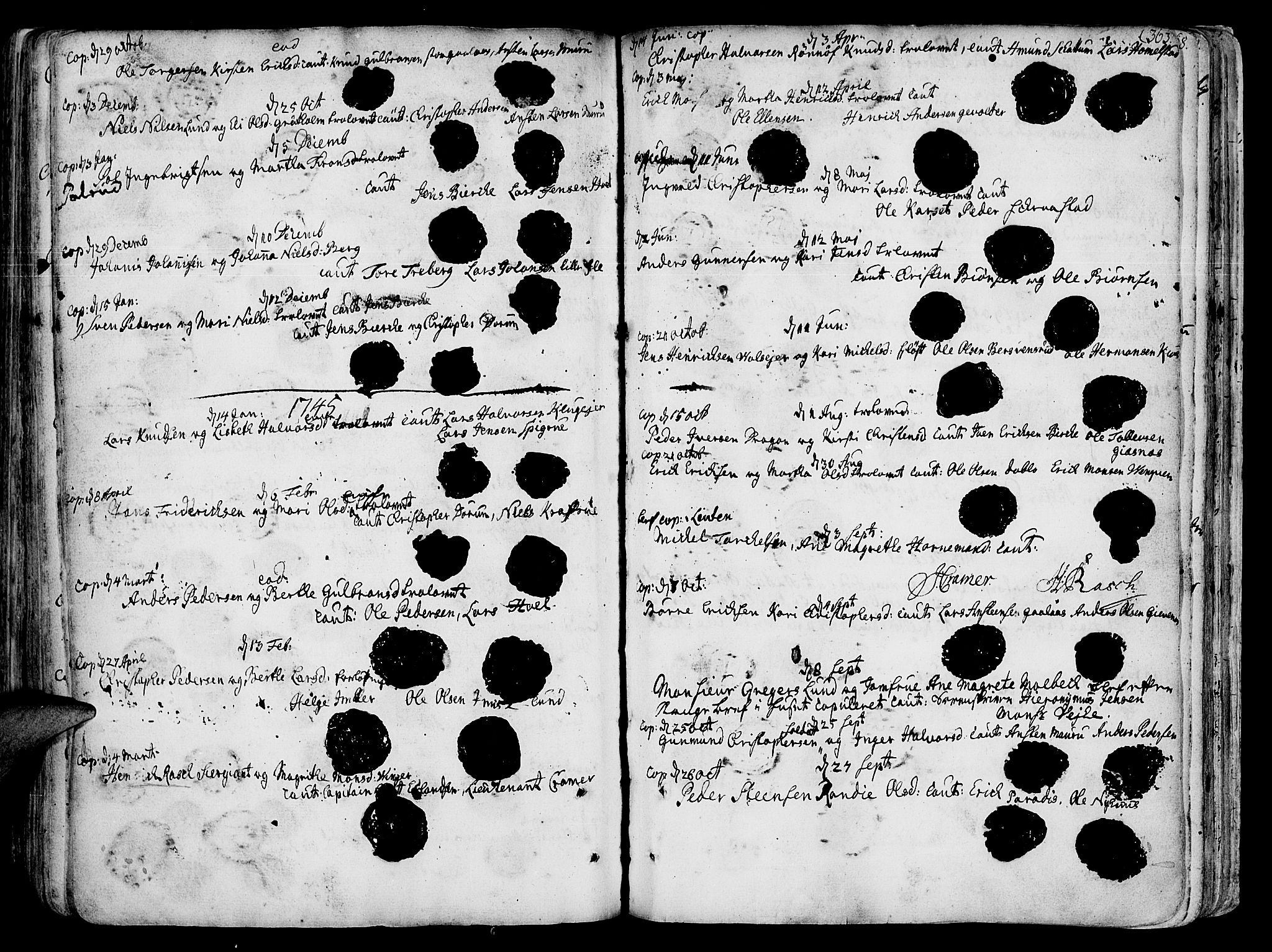 Vang prestekontor, Hedmark, AV/SAH-PREST-008/H/Ha/Haa/L0003: Parish register (official) no. 3, 1734-1809, p. 363