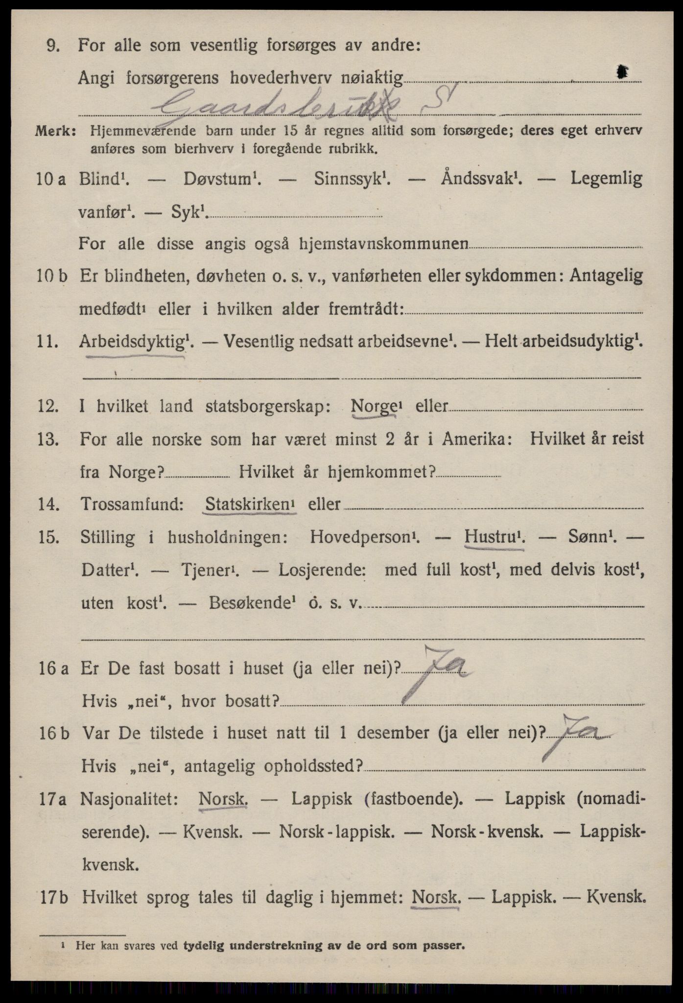 SAT, 1920 census for Meldal, 1920, p. 7502