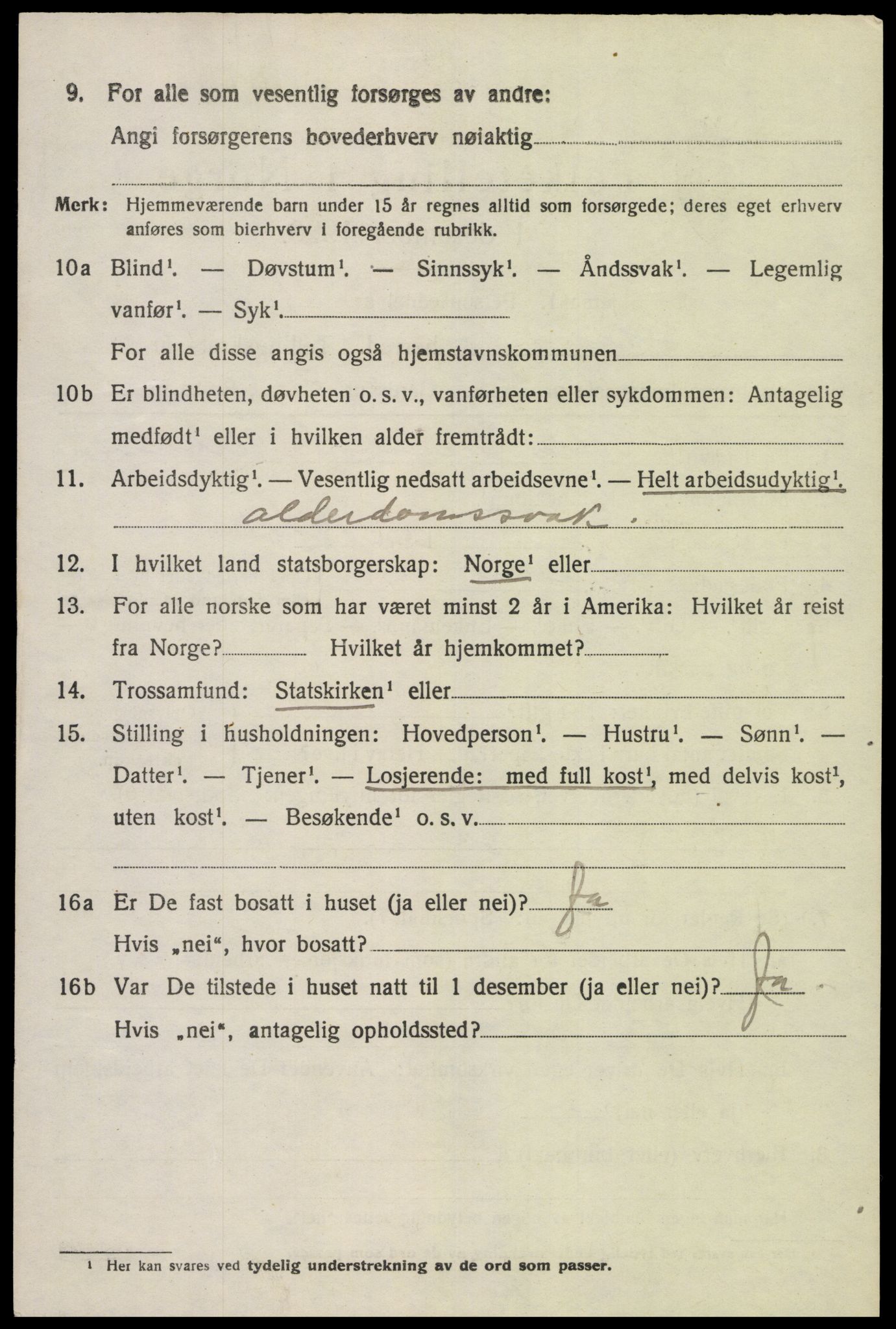 SAK, 1920 census for Hidra, 1920, p. 3501