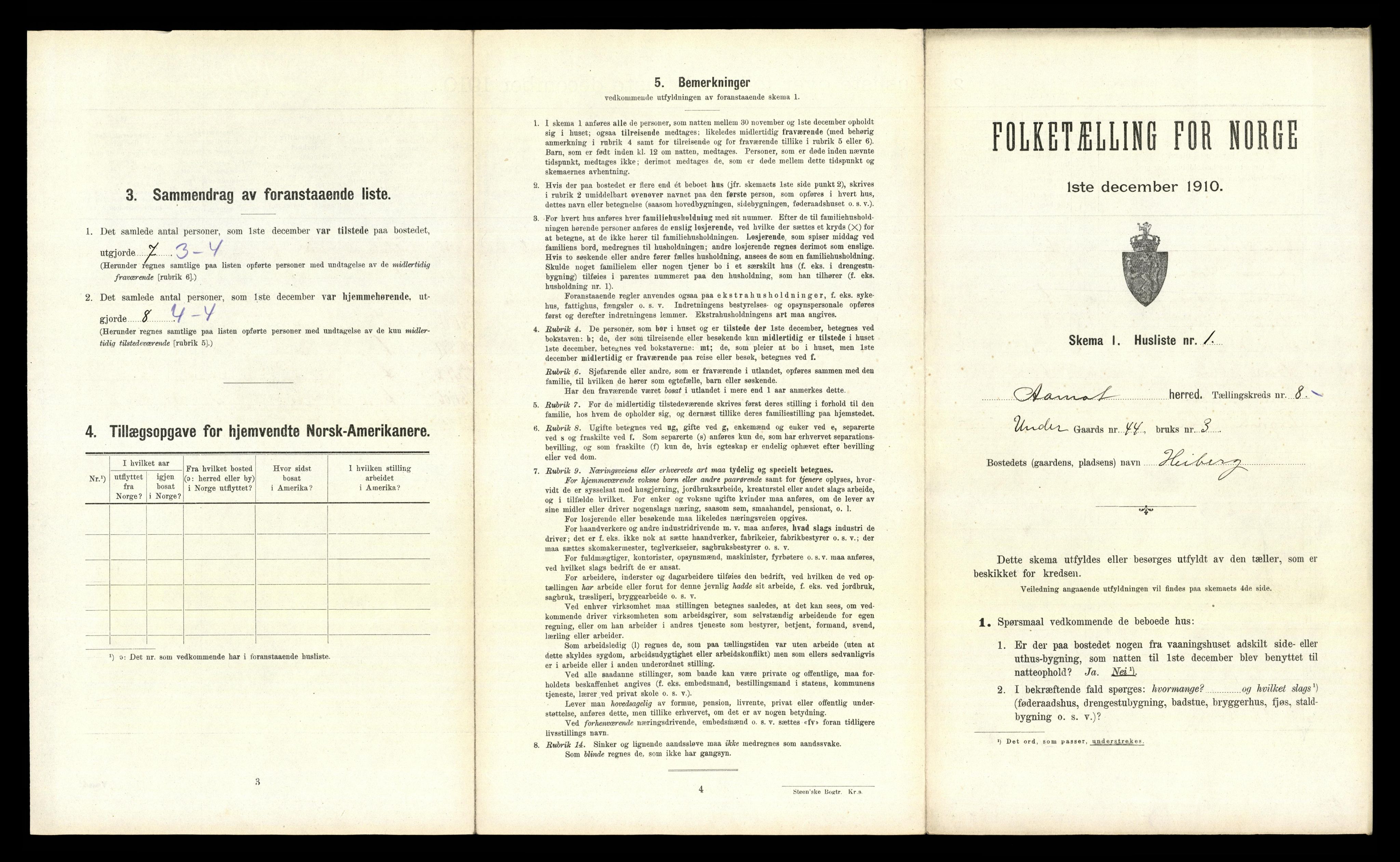 RA, 1910 census for Åmot, 1910, p. 831