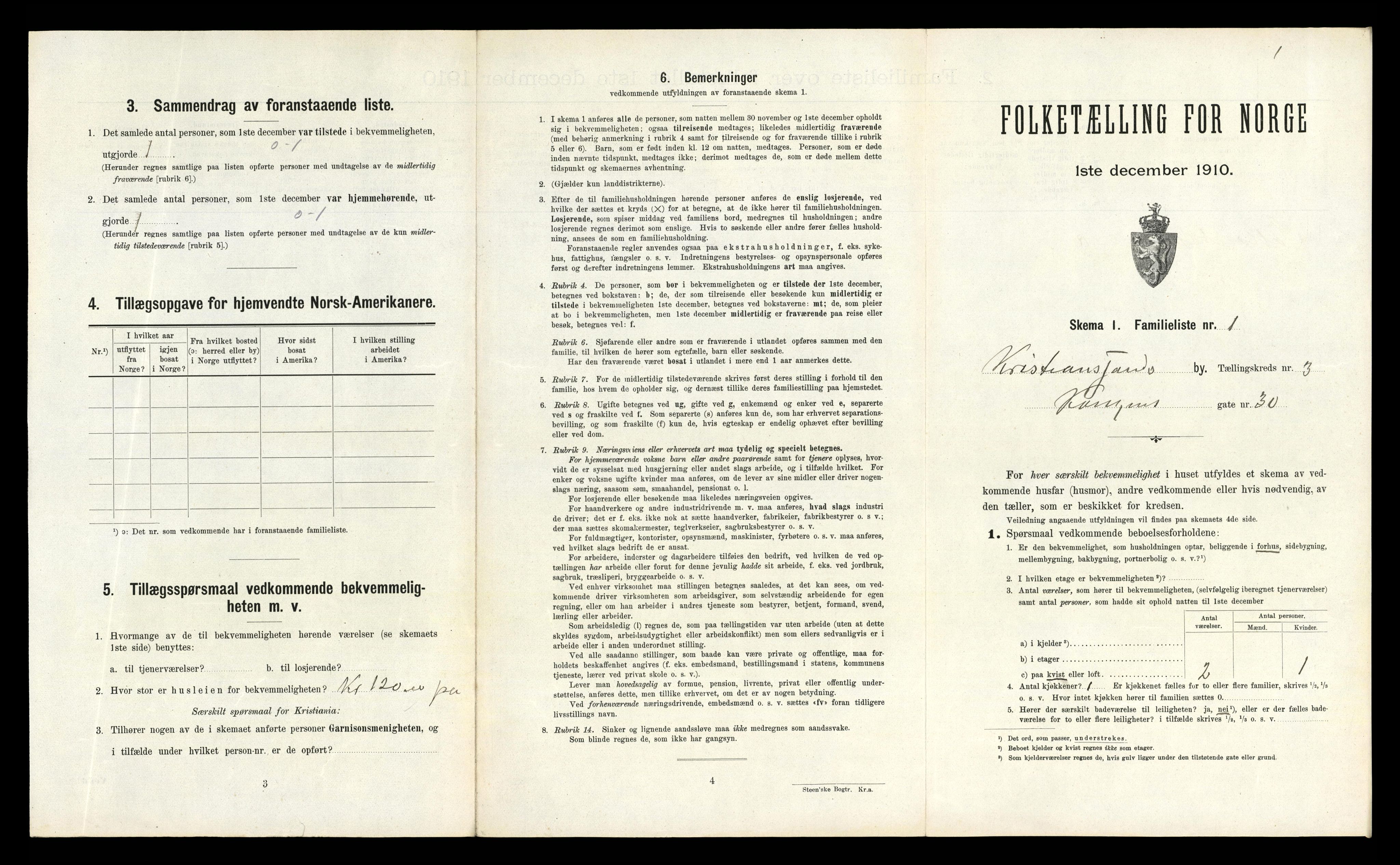 RA, 1910 census for Kristiansand, 1910, p. 740