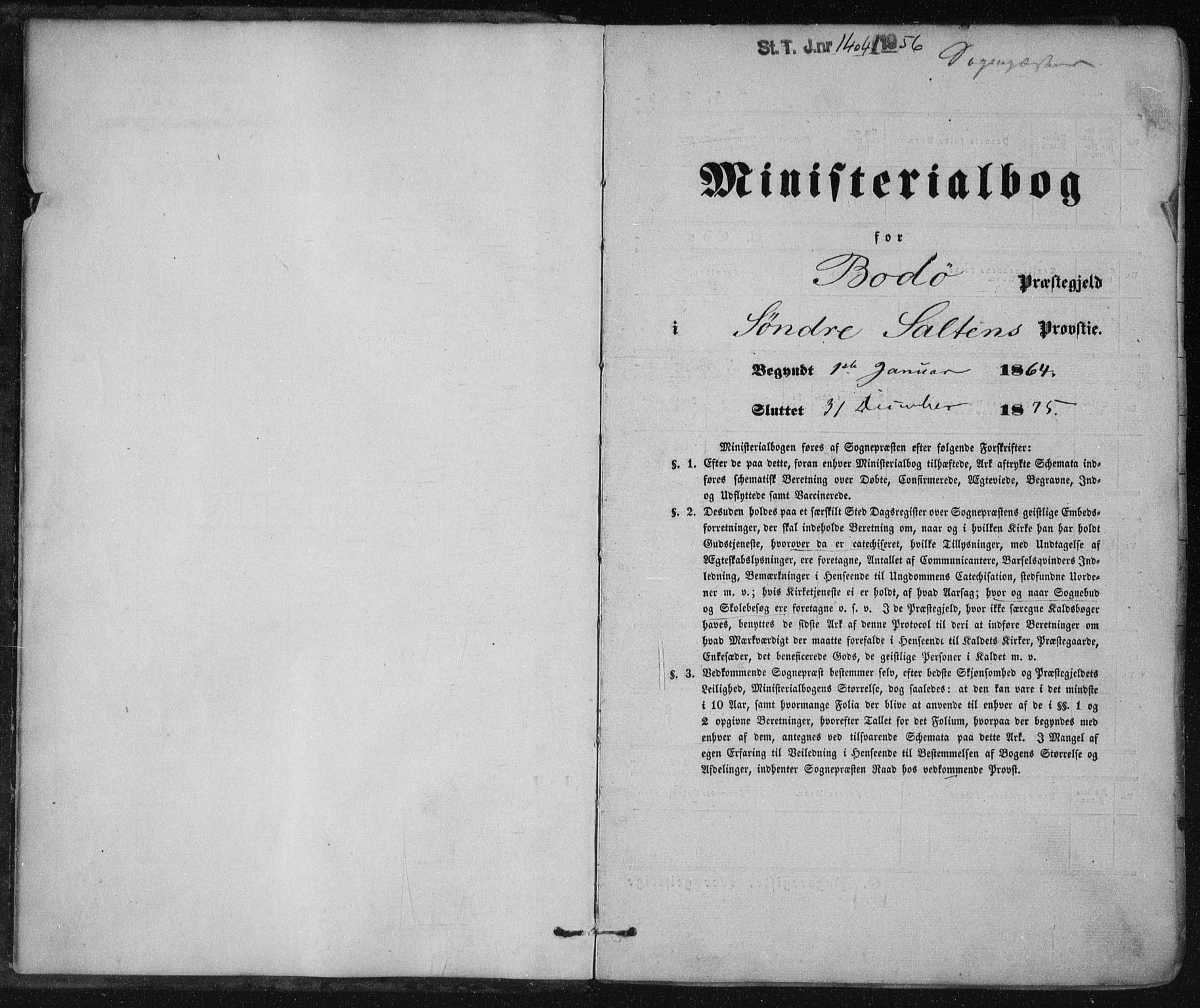 Ministerialprotokoller, klokkerbøker og fødselsregistre - Nordland, AV/SAT-A-1459/801/L0008: Parish register (official) no. 801A08, 1864-1875