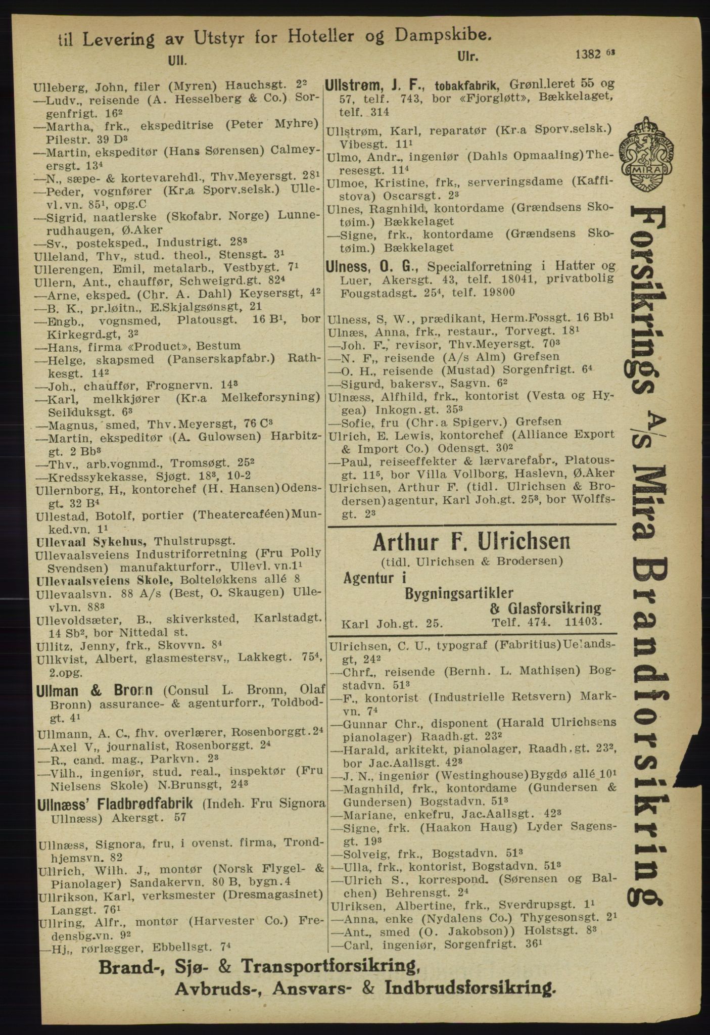 Kristiania/Oslo adressebok, PUBL/-, 1918, p. 1470